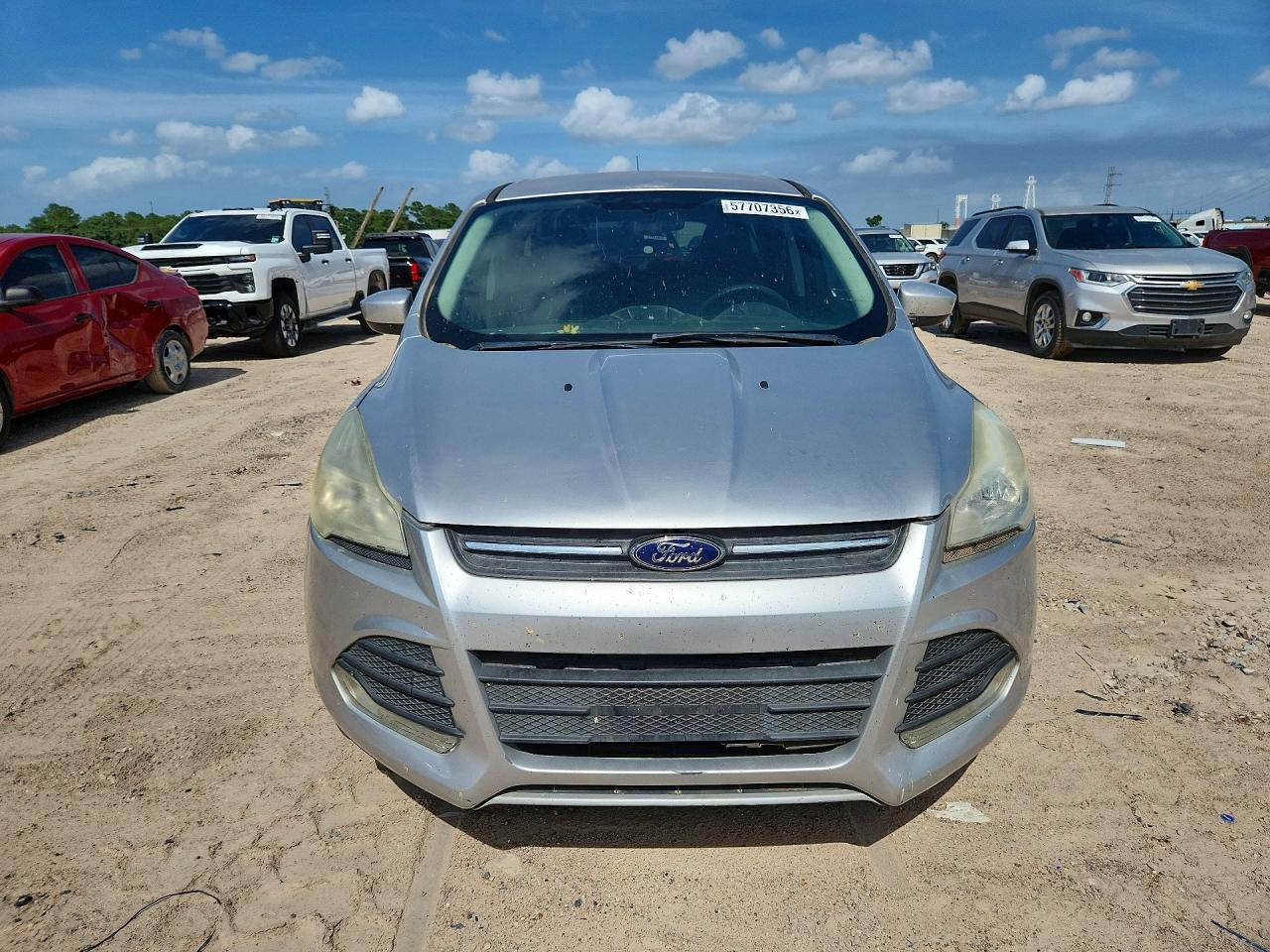 2015 Ford Escape Se Silver vin: 1FMCU0G76FUA27639