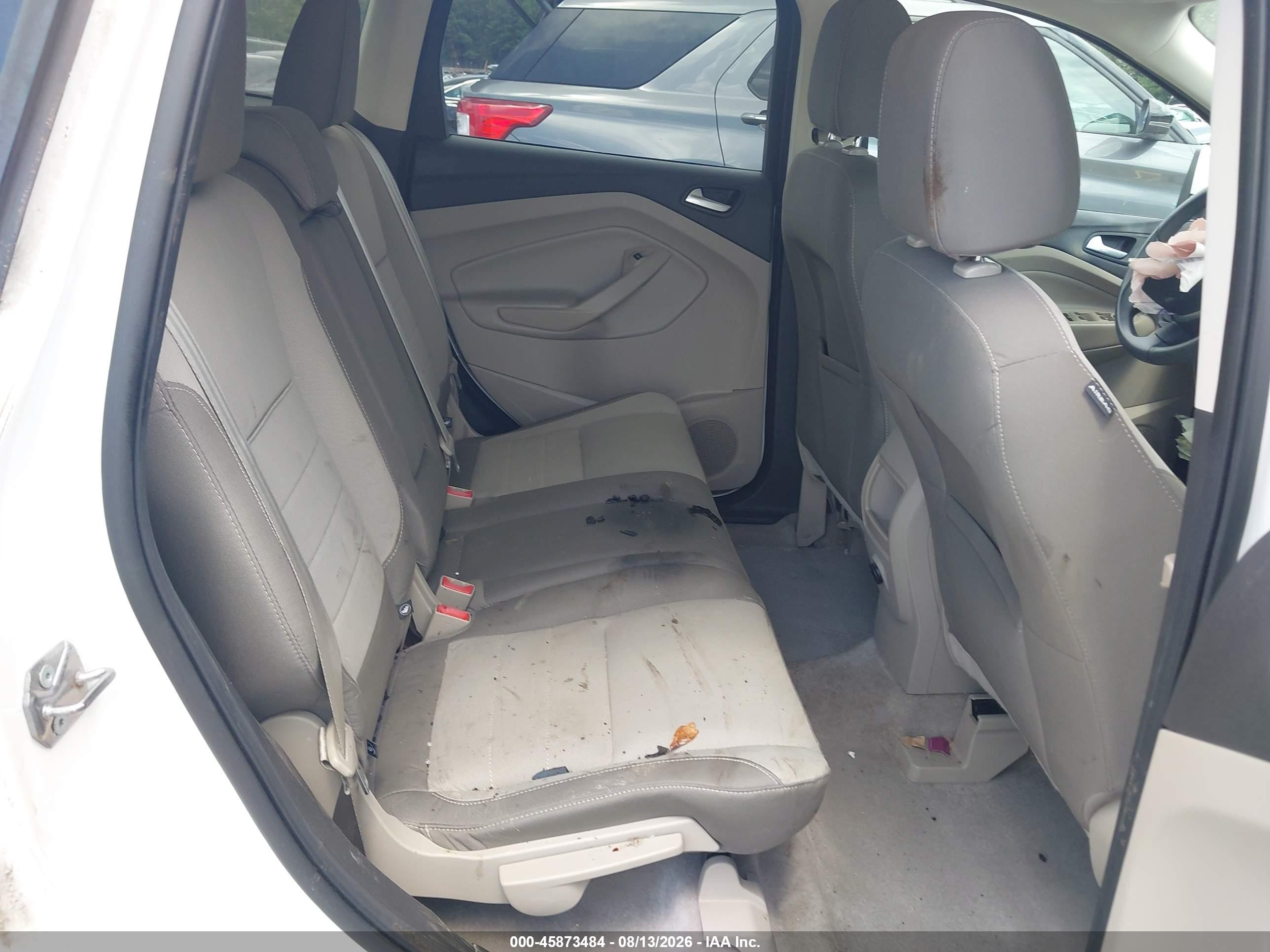 2015 Ford Escape Se White vin: 1FMCU0G76FUB45335