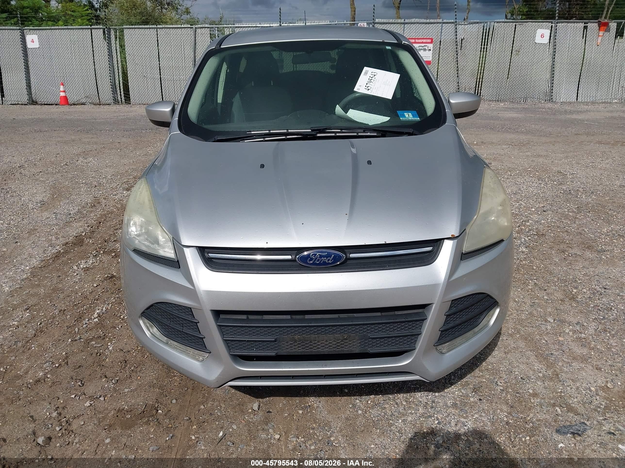 2015 Ford Escape Se Silver vin: 1FMCU0G76FUB77802