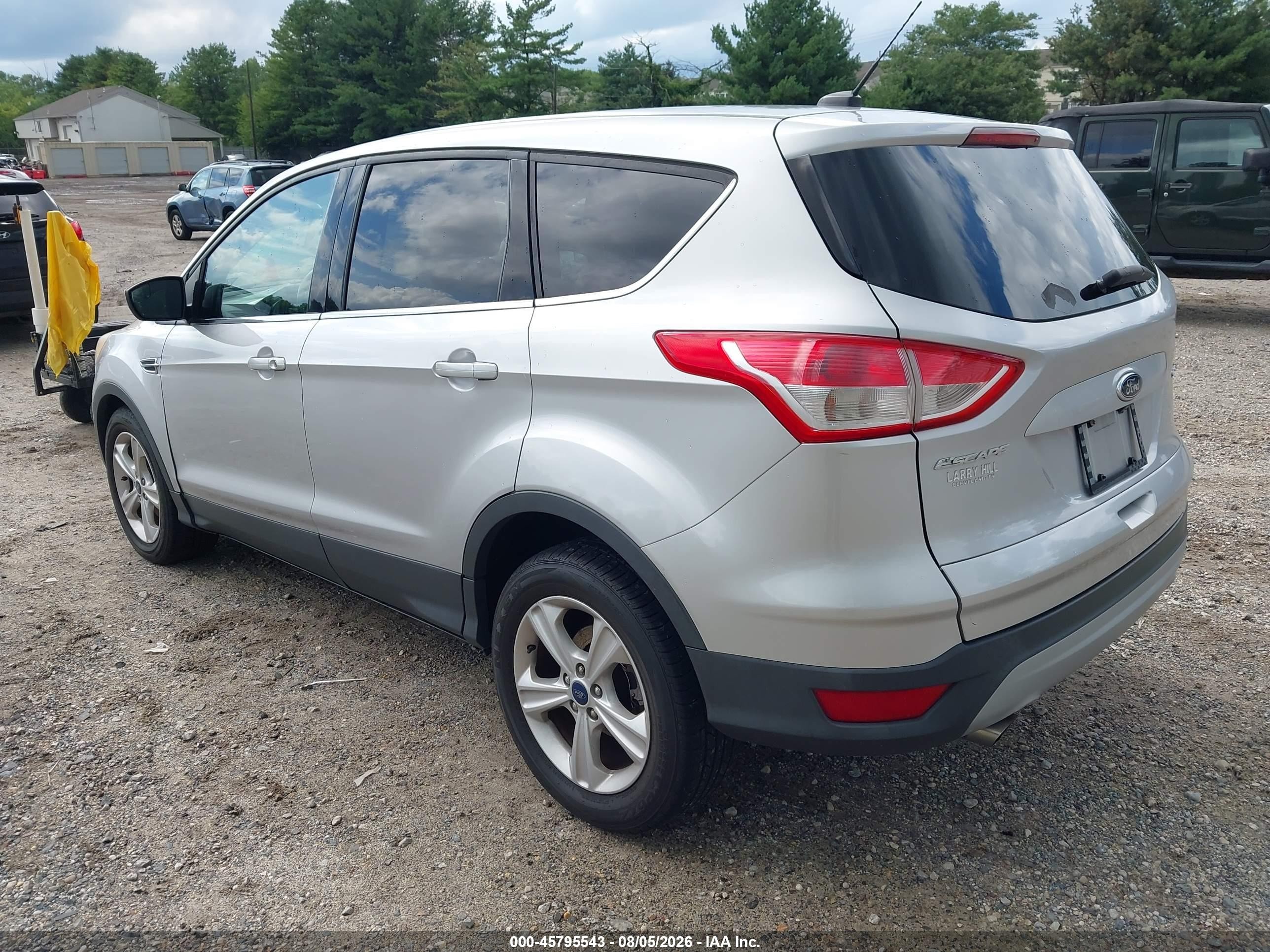 2015 Ford Escape Se Silver vin: 1FMCU0G76FUB77802