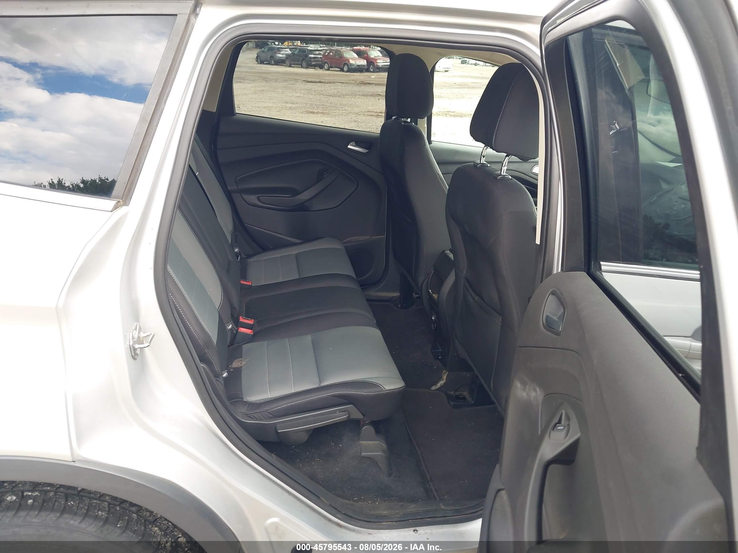 2015 Ford Escape Se Silver vin: 1FMCU0G76FUB77802