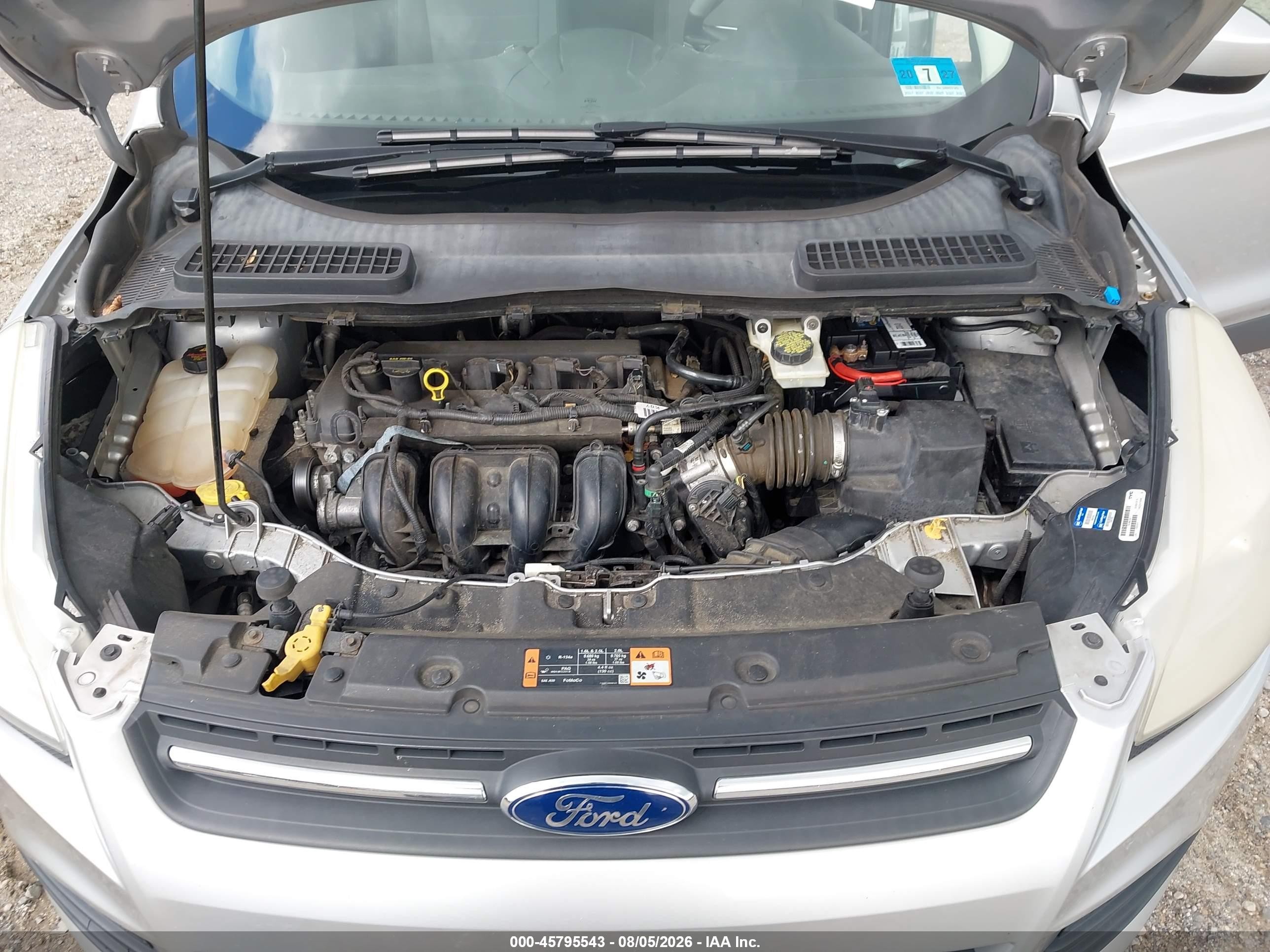 2015 Ford Escape Se Silver vin: 1FMCU0G76FUB77802