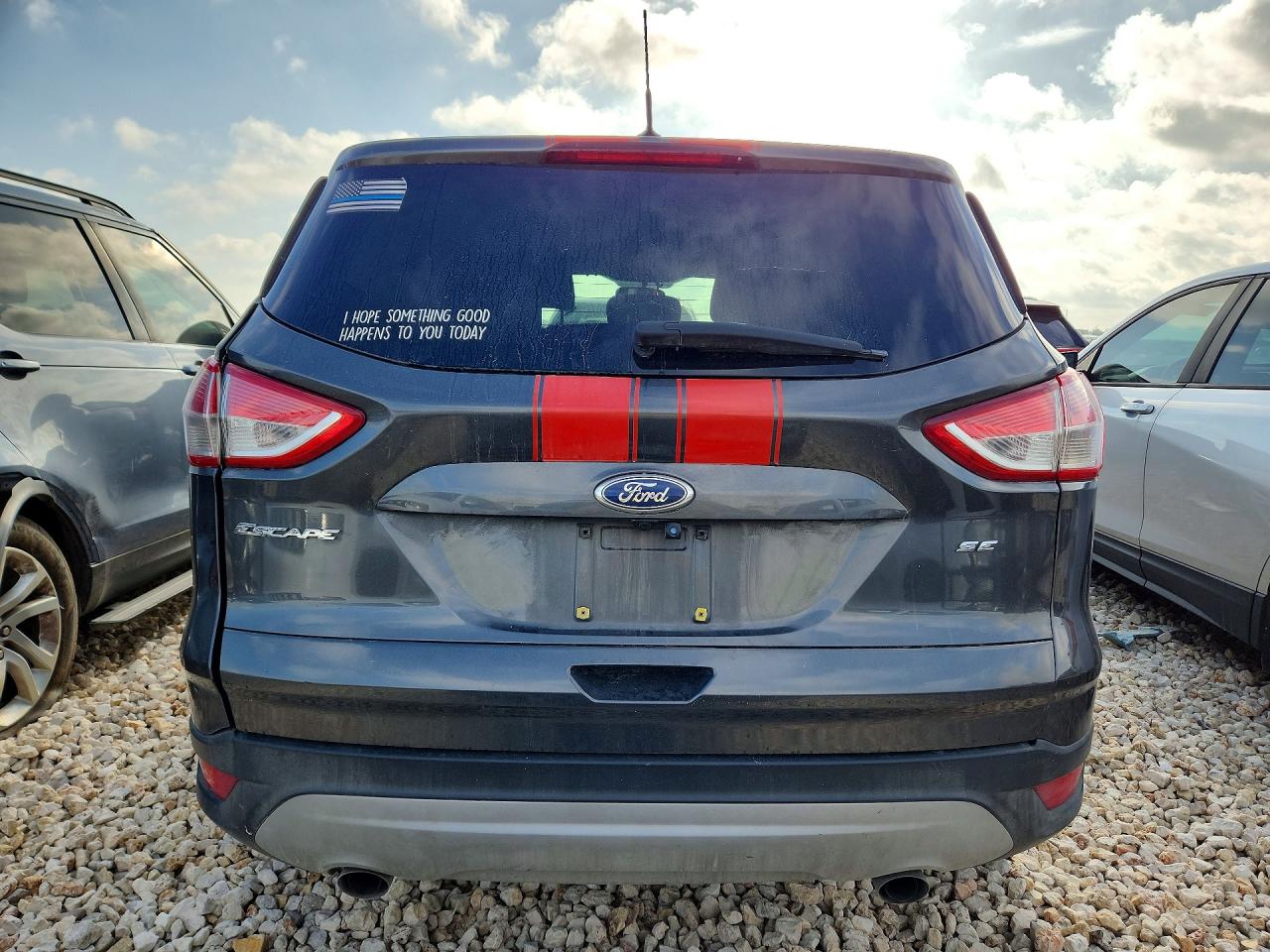 2015 Ford Escape Se Gray vin: 1FMCU0G77FUA17170