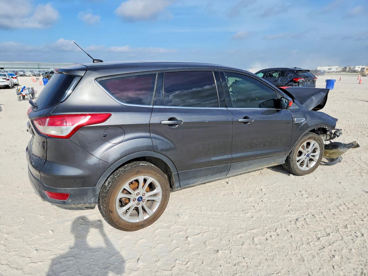 2015 Ford Escape Se Gray vin: 1FMCU0G77FUA17170
