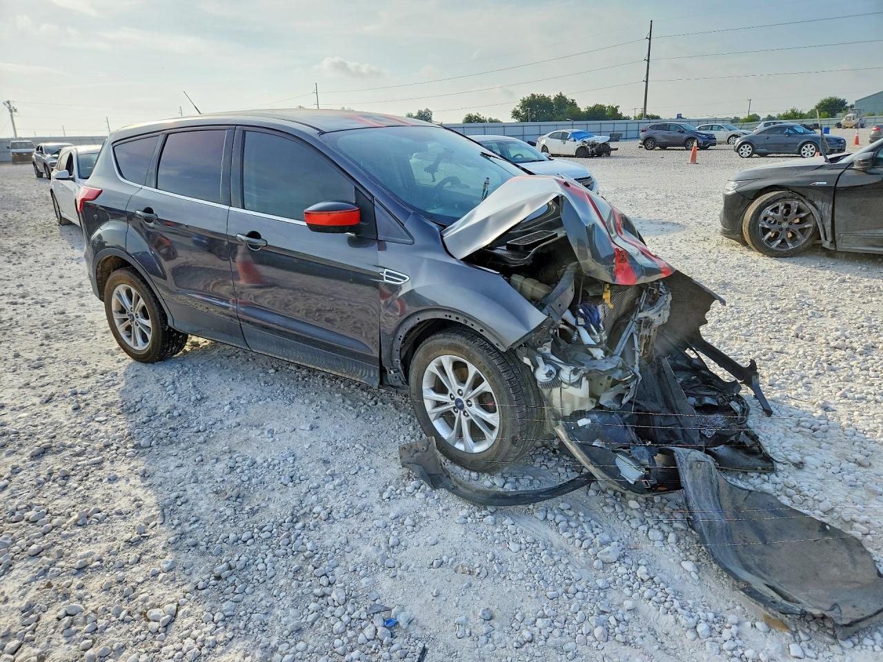 2015 Ford Escape Se Gray vin: 1FMCU0G77FUA17170