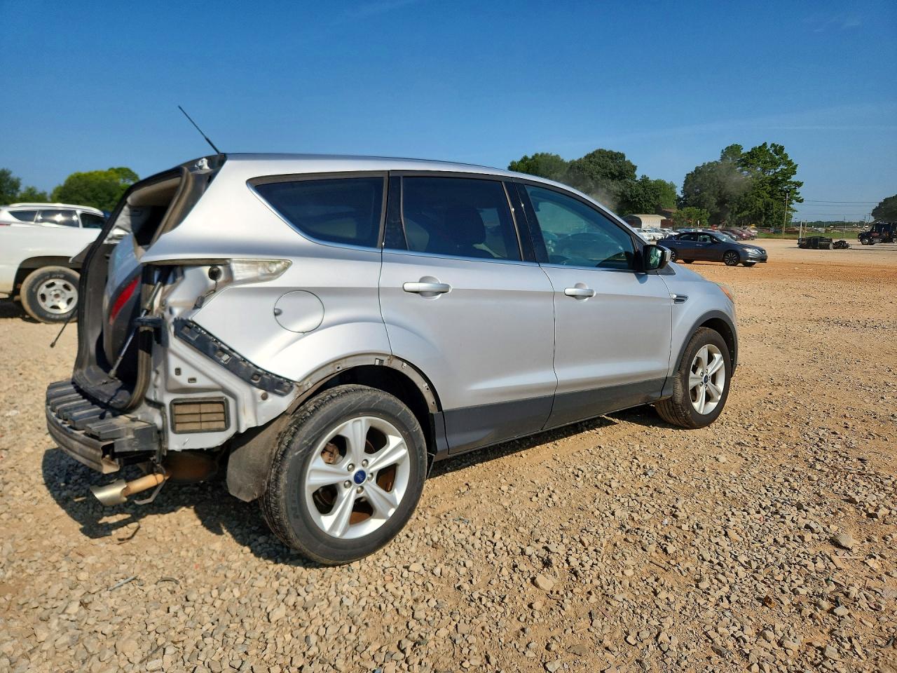 2015 Ford Escape Se Silver vin: 1FMCU0G77FUB38832