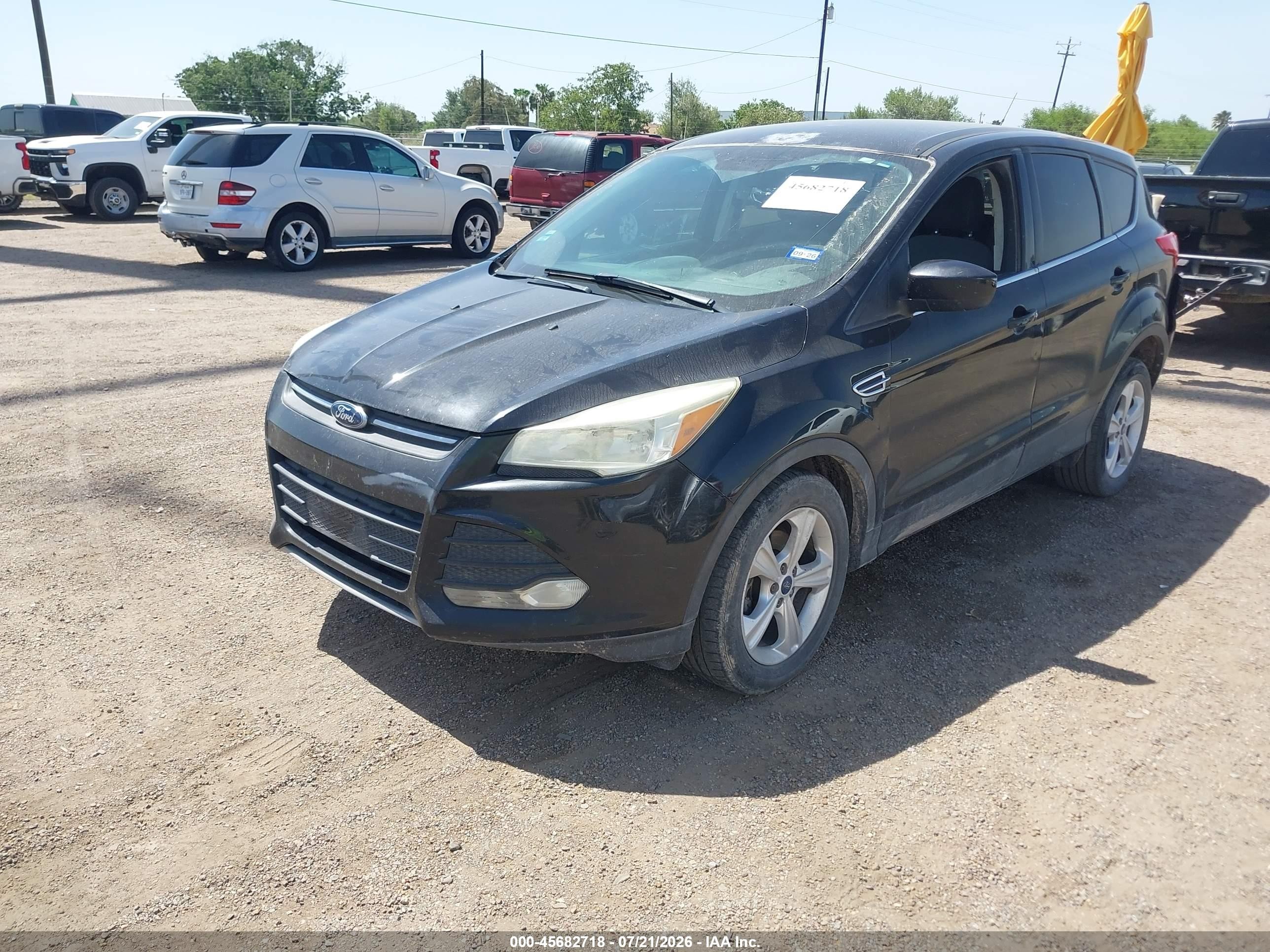 2015 Ford Escape Se Black vin: 1FMCU0G77FUB75282