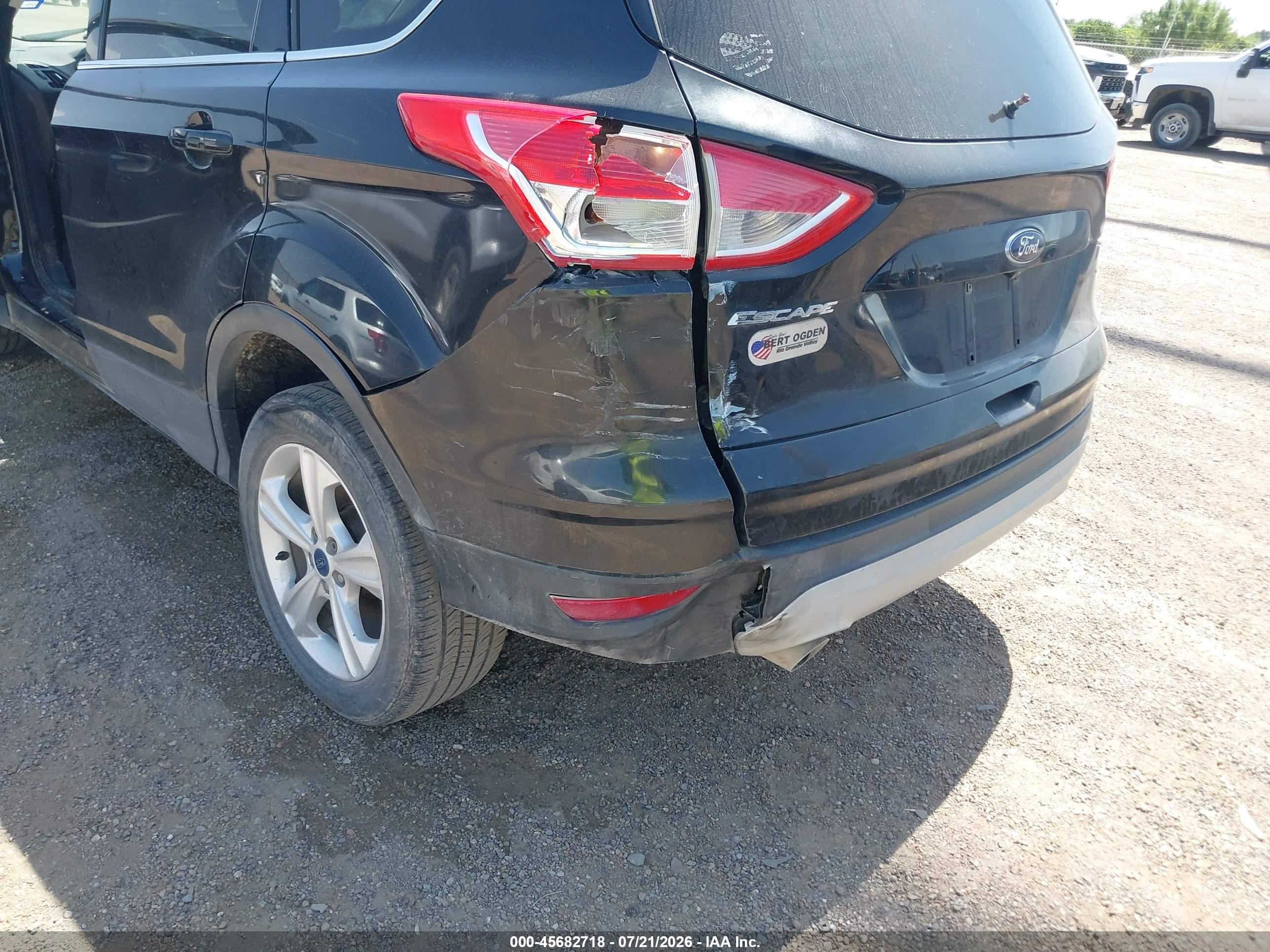 2015 Ford Escape Se Black vin: 1FMCU0G77FUB75282