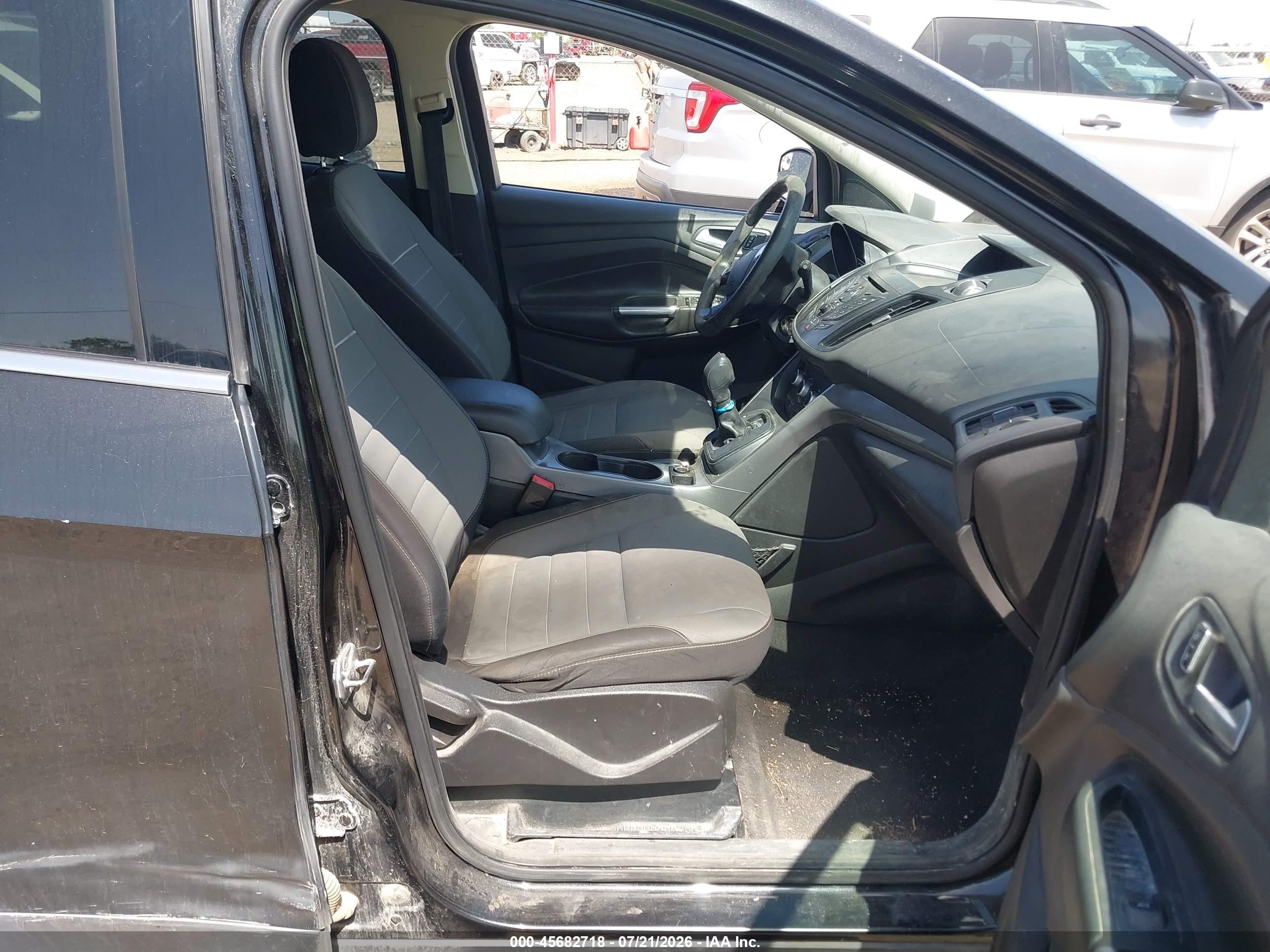 2015 Ford Escape Se Black vin: 1FMCU0G77FUB75282