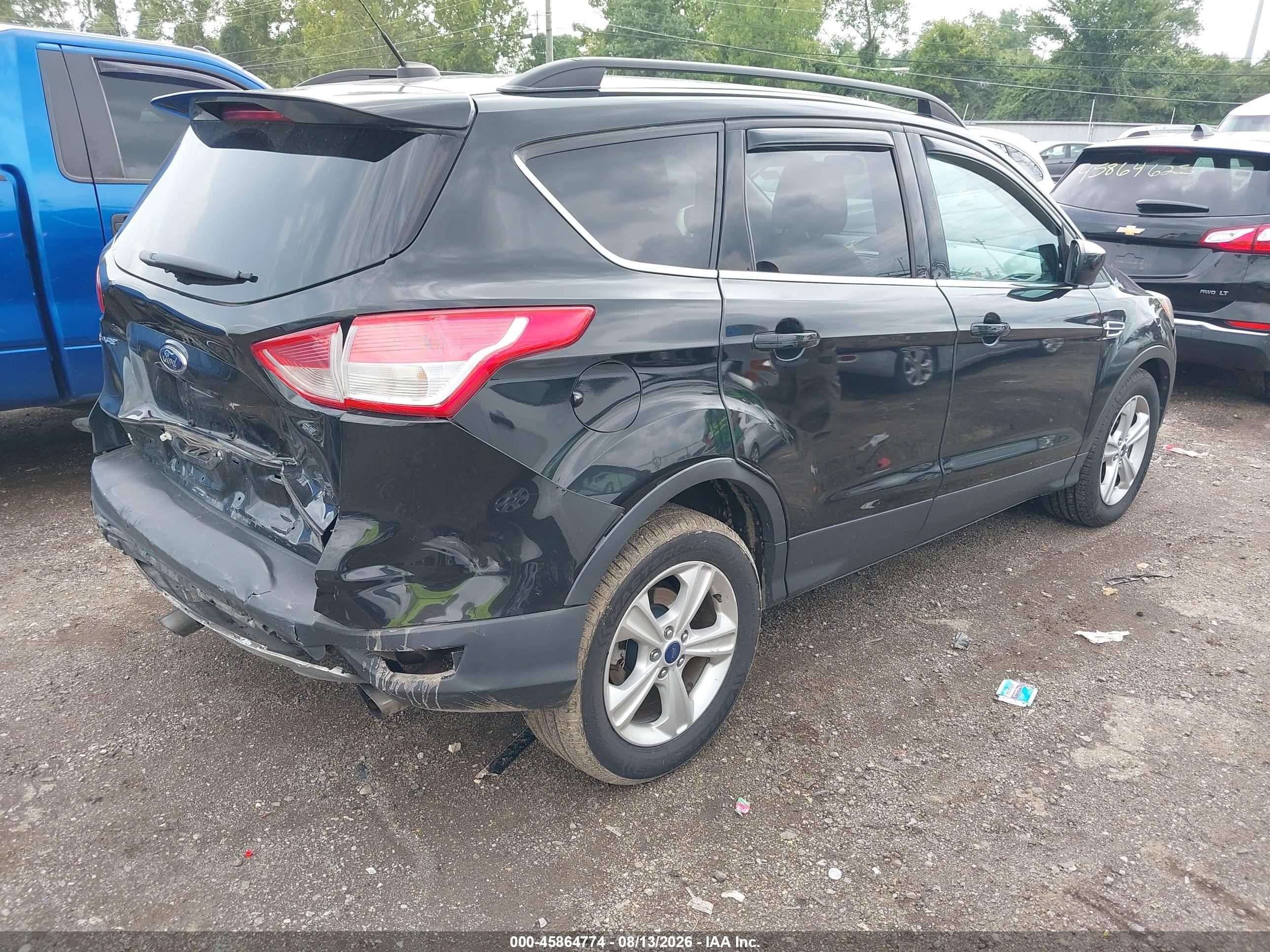 2015 Ford Escape Se Black vin: 1FMCU0G77FUB79641