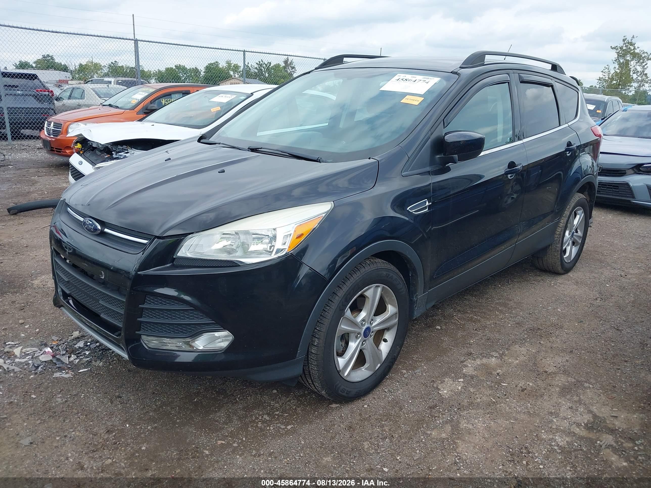 2015 Ford Escape Se Black vin: 1FMCU0G77FUB79641