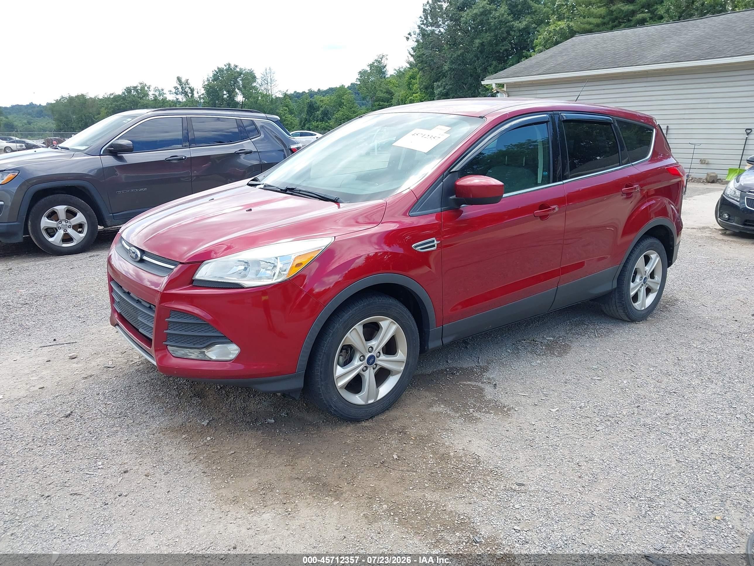 2015 Ford Escape Se Red vin: 1FMCU0G77FUC11424