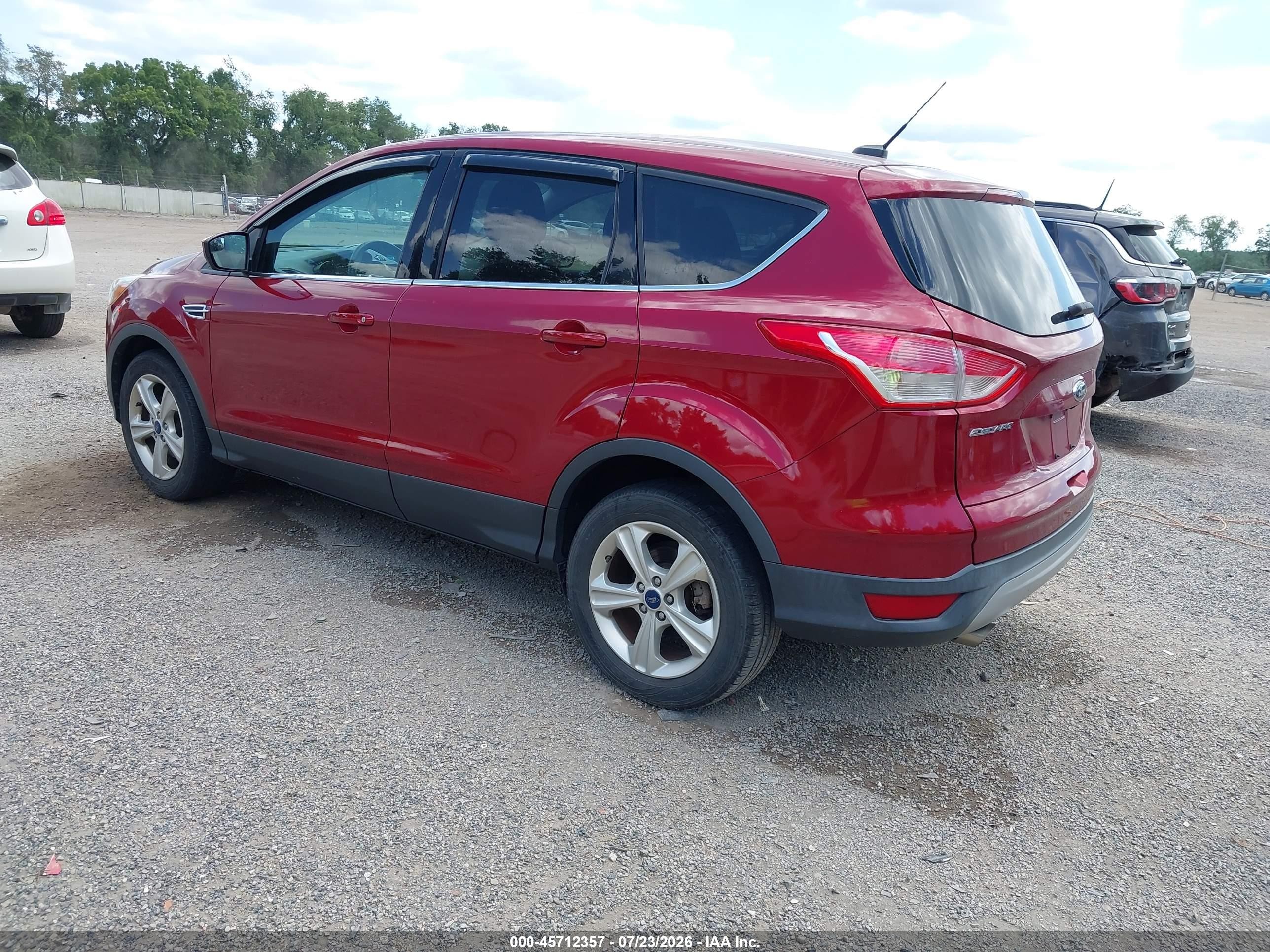 2015 Ford Escape Se Red vin: 1FMCU0G77FUC11424