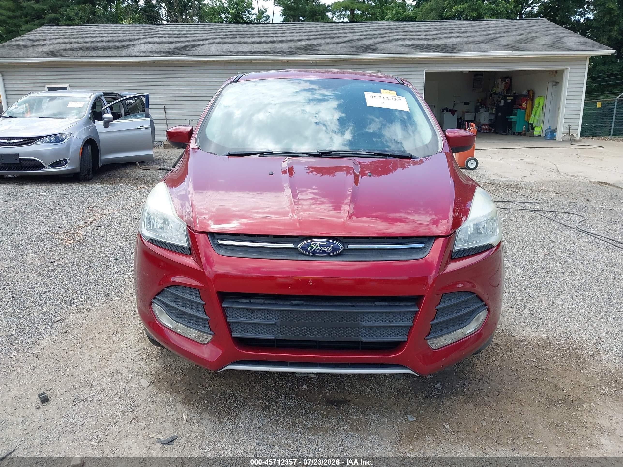 2015 Ford Escape Se Red vin: 1FMCU0G77FUC11424