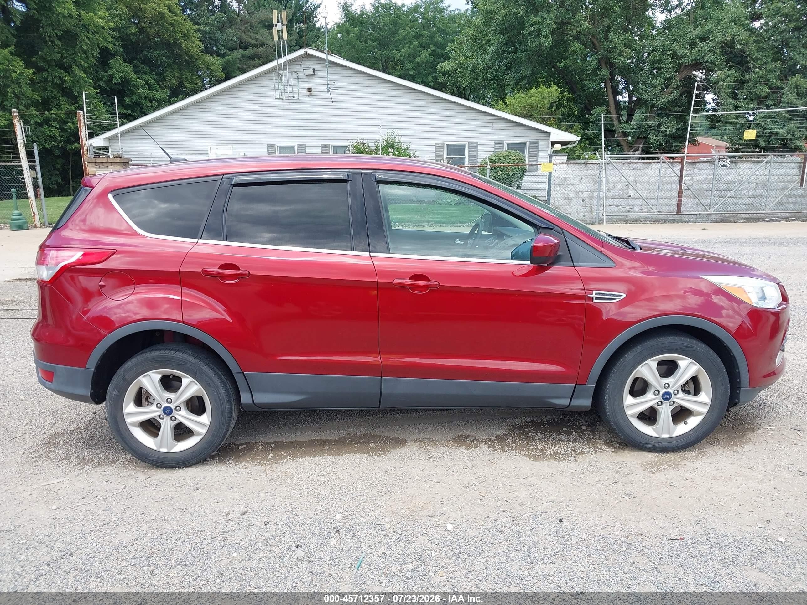 2015 Ford Escape Se Red vin: 1FMCU0G77FUC11424