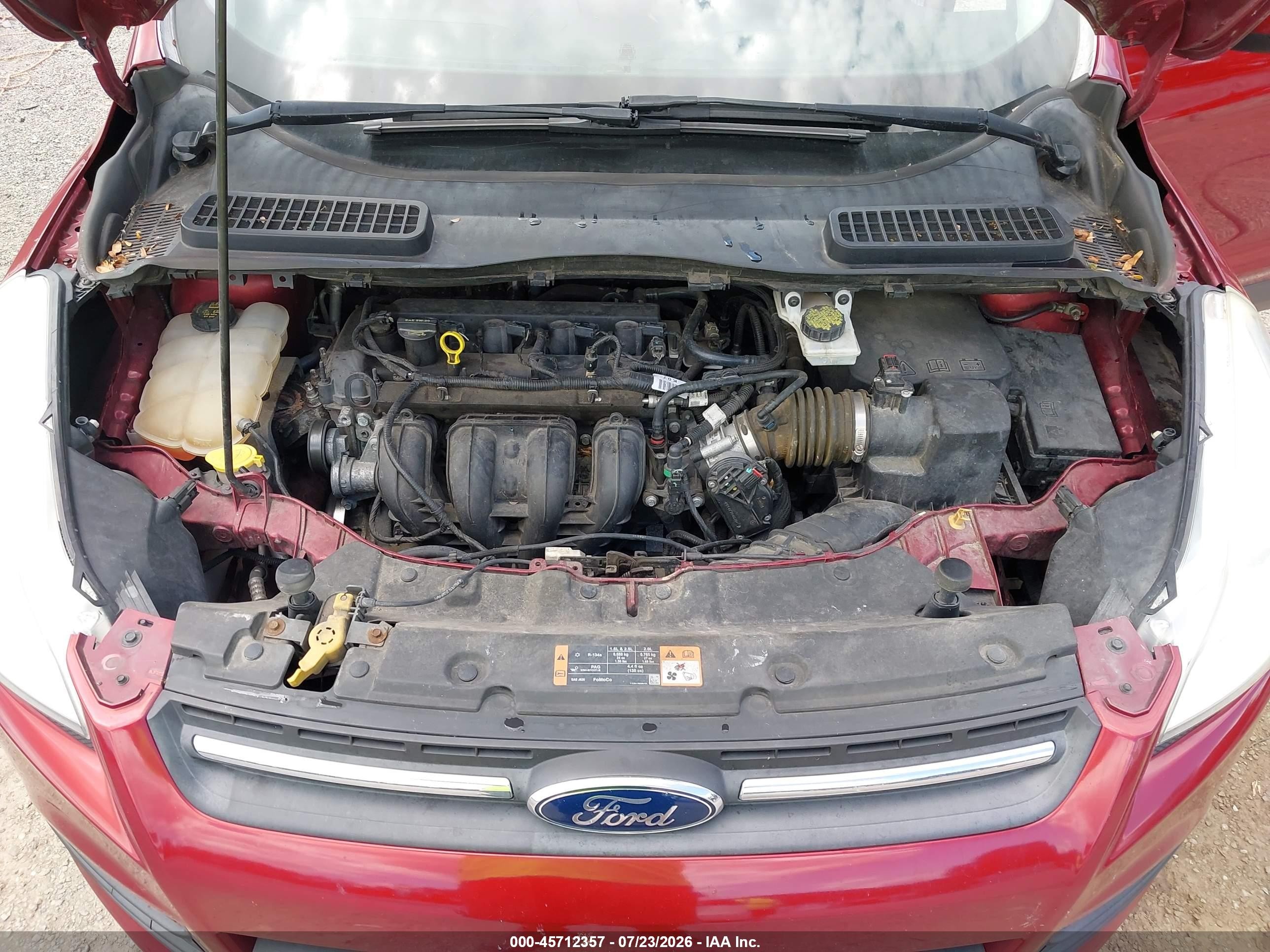 2015 Ford Escape Se Red vin: 1FMCU0G77FUC11424