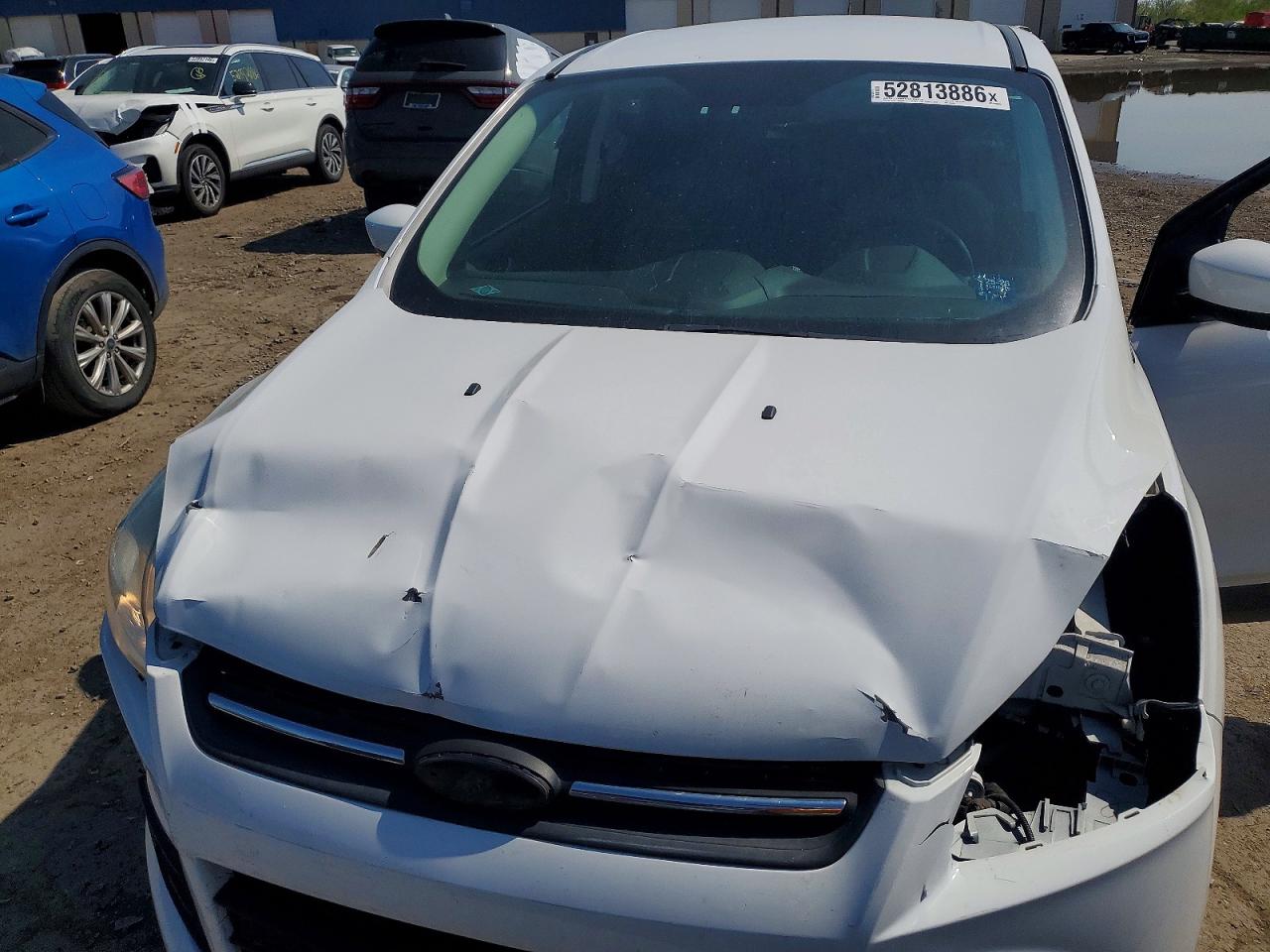 2015 Ford Escape Se White vin: 1FMCU0G77FUC34556