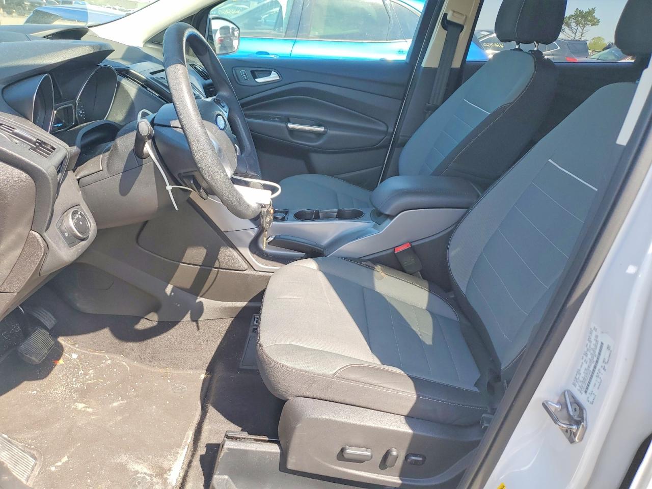 2015 Ford Escape Se White vin: 1FMCU0G77FUC34556