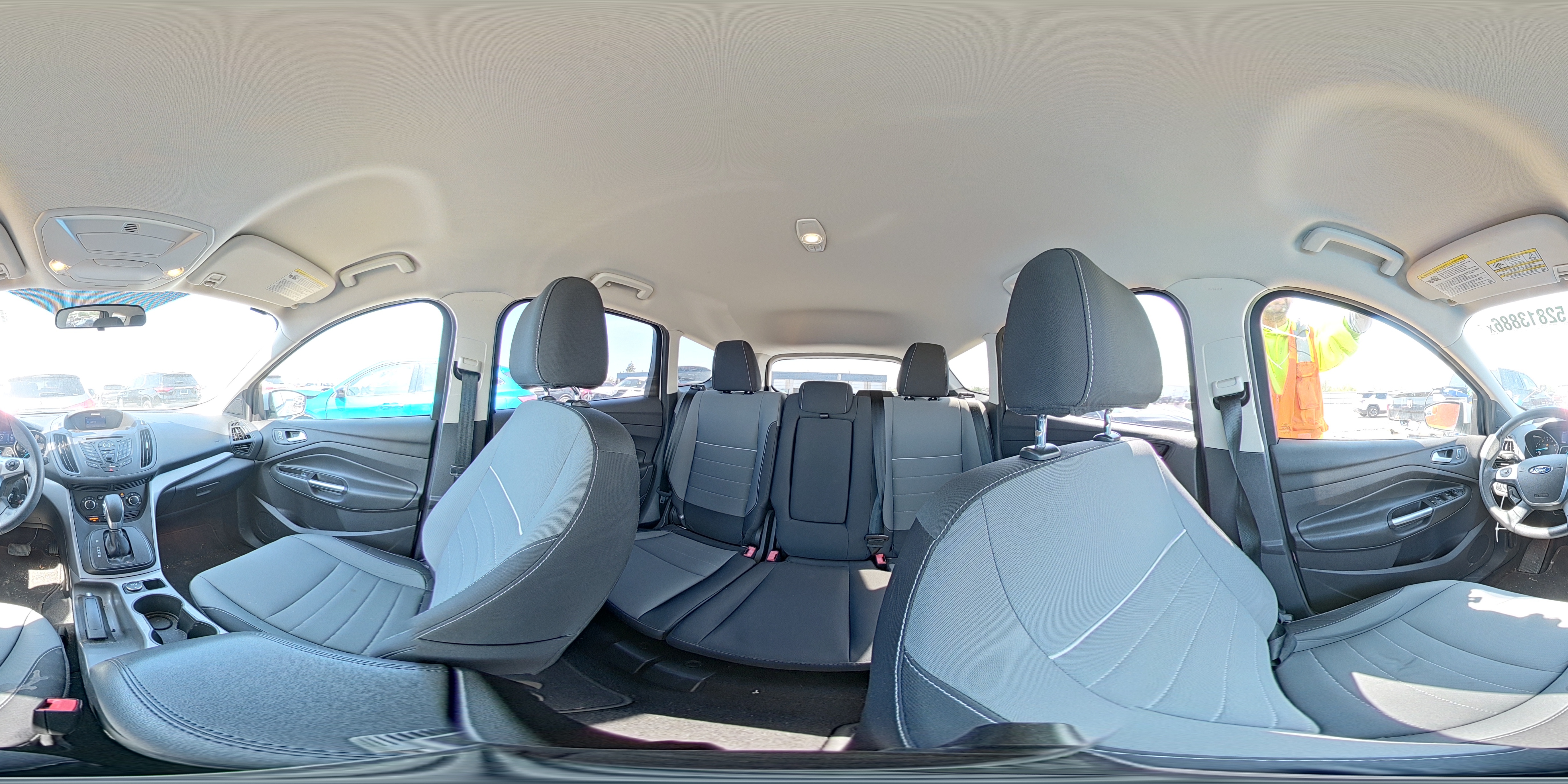 2015 Ford Escape Se White vin: 1FMCU0G77FUC34556