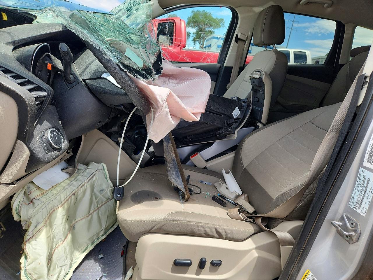 2015 Ford Escape Se Silver vin: 1FMCU0G77FUC88830