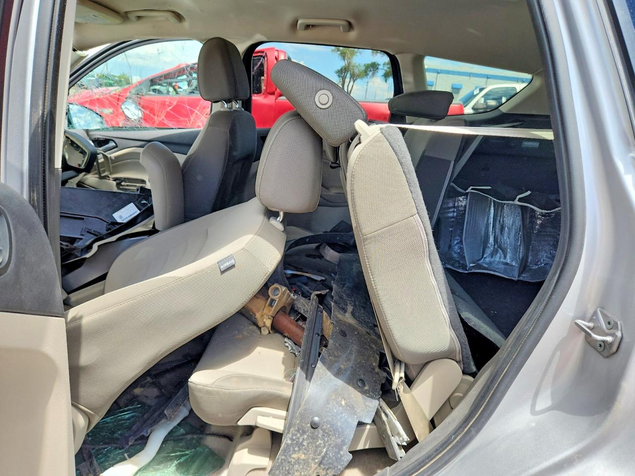 2015 Ford Escape Se Silver vin: 1FMCU0G77FUC88830