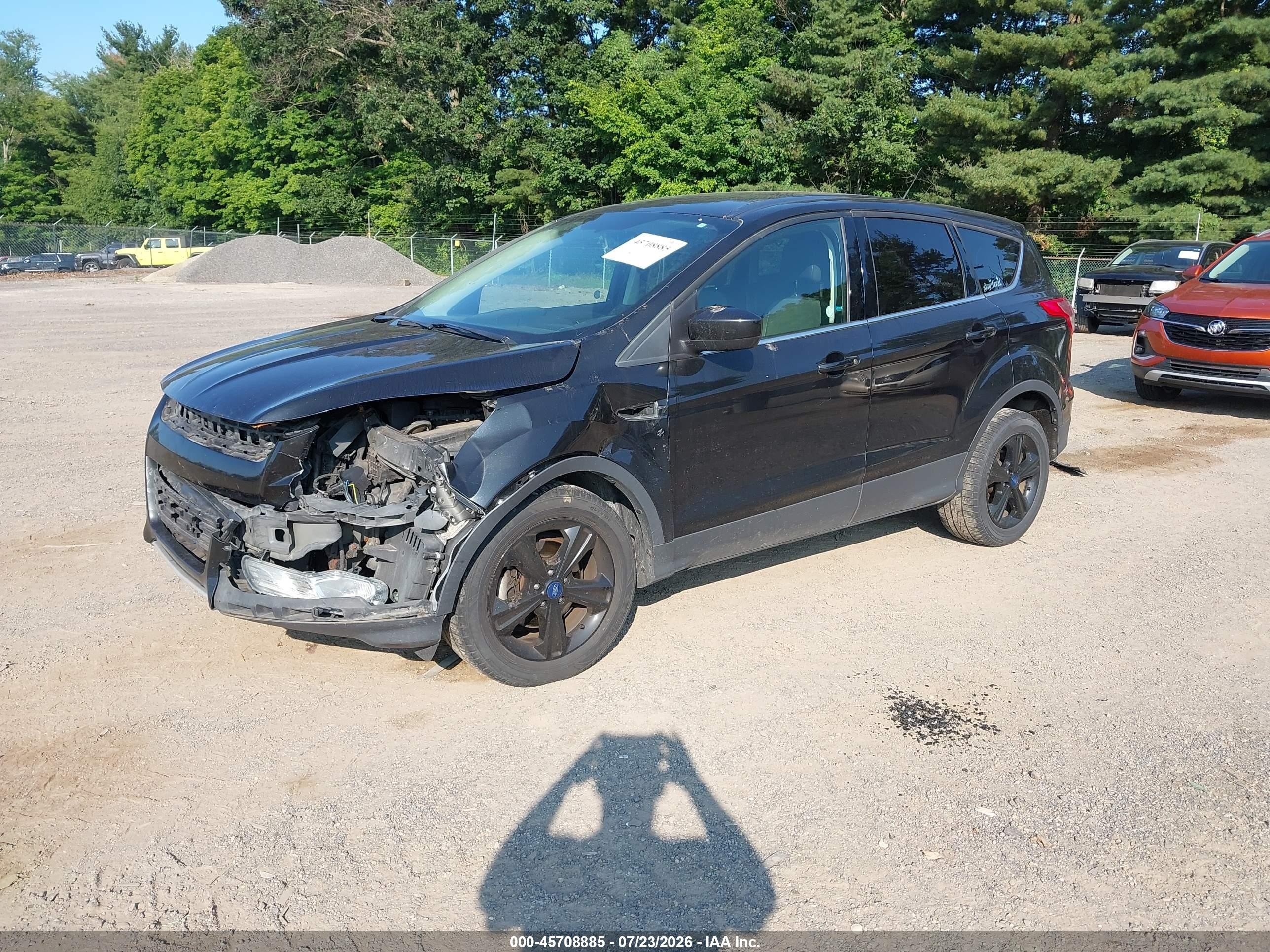 2015 Ford Escape Se Black vin: 1FMCU0G78FUA18943