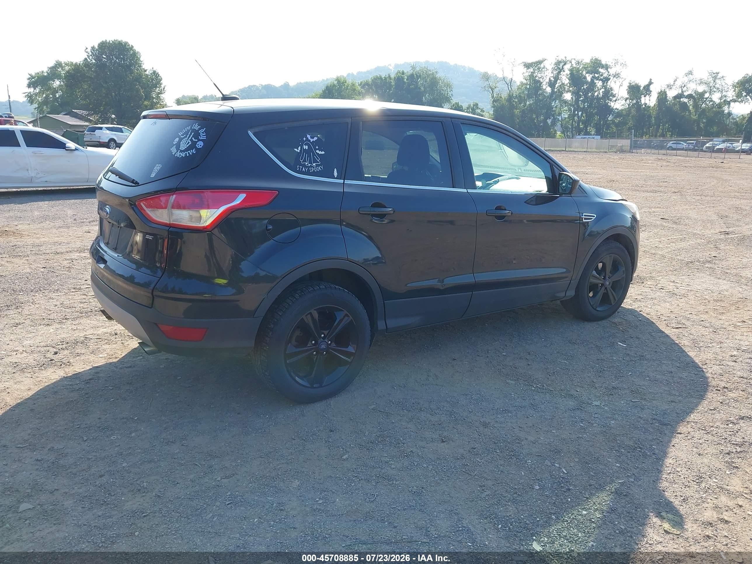 2015 Ford Escape Se Black vin: 1FMCU0G78FUA18943