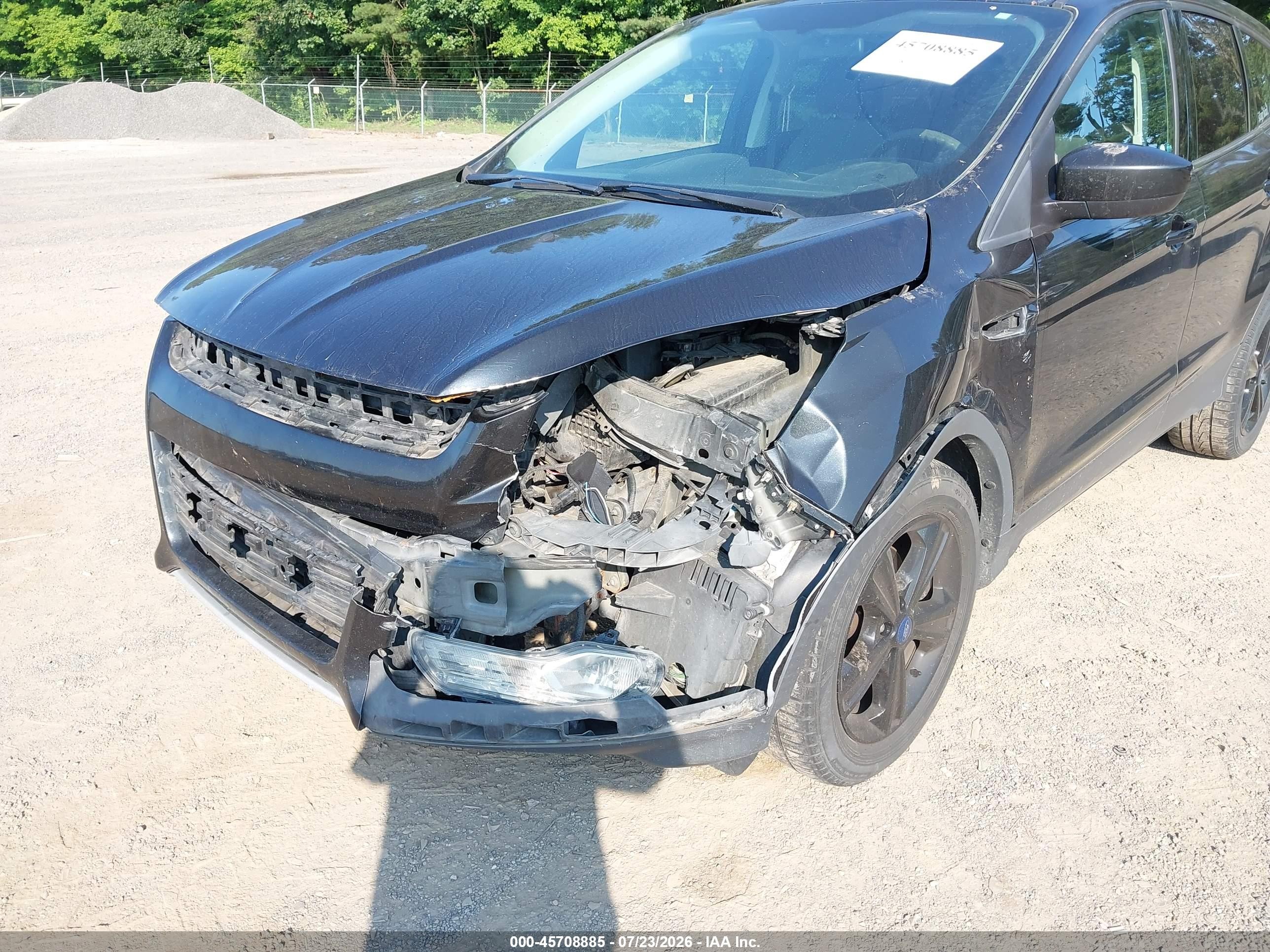 2015 Ford Escape Se Black vin: 1FMCU0G78FUA18943