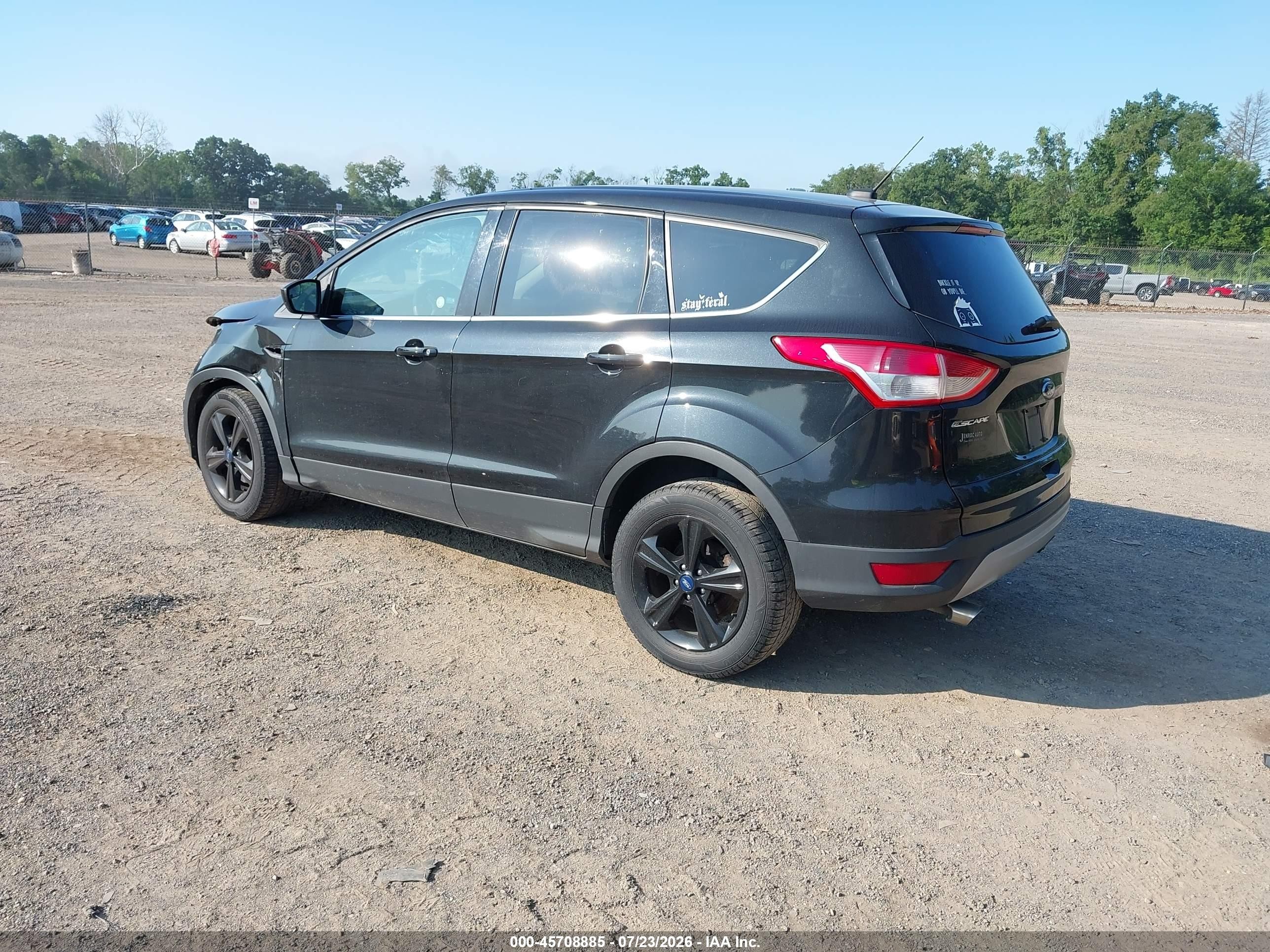 2015 Ford Escape Se Black vin: 1FMCU0G78FUA18943