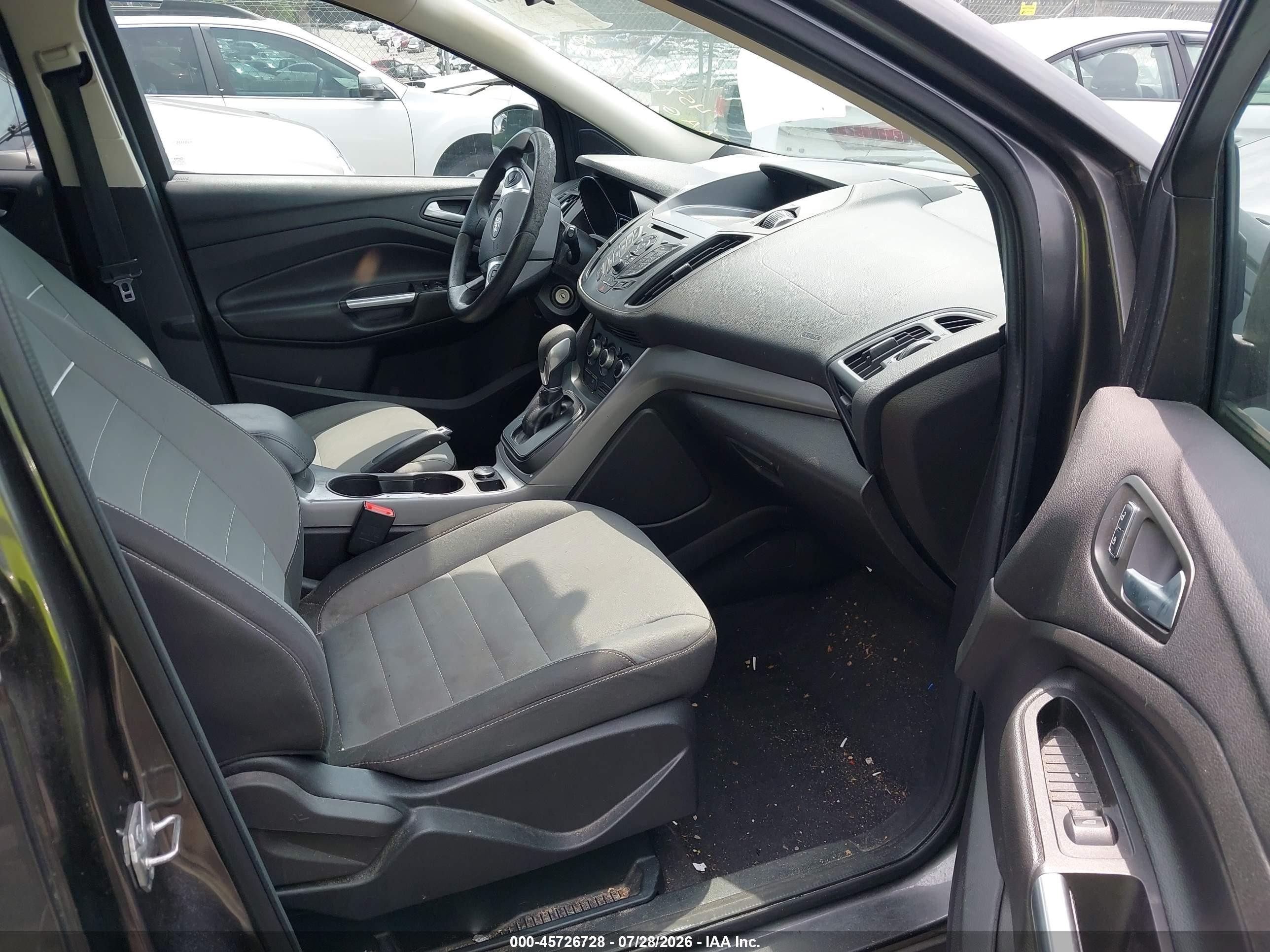 2015 Ford Escape Se Gray vin: 1FMCU0G78FUA23818