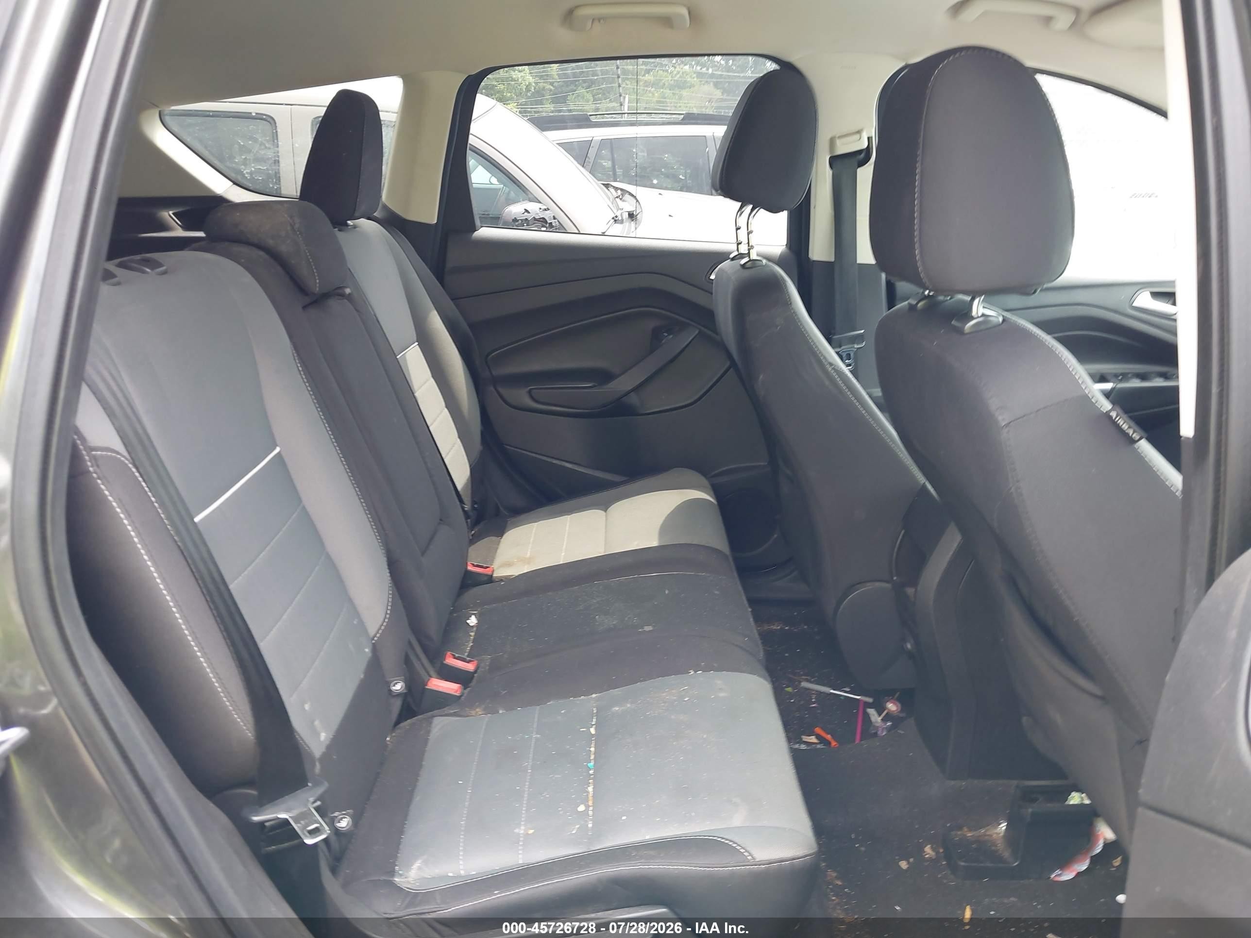 2015 Ford Escape Se Gray vin: 1FMCU0G78FUA23818