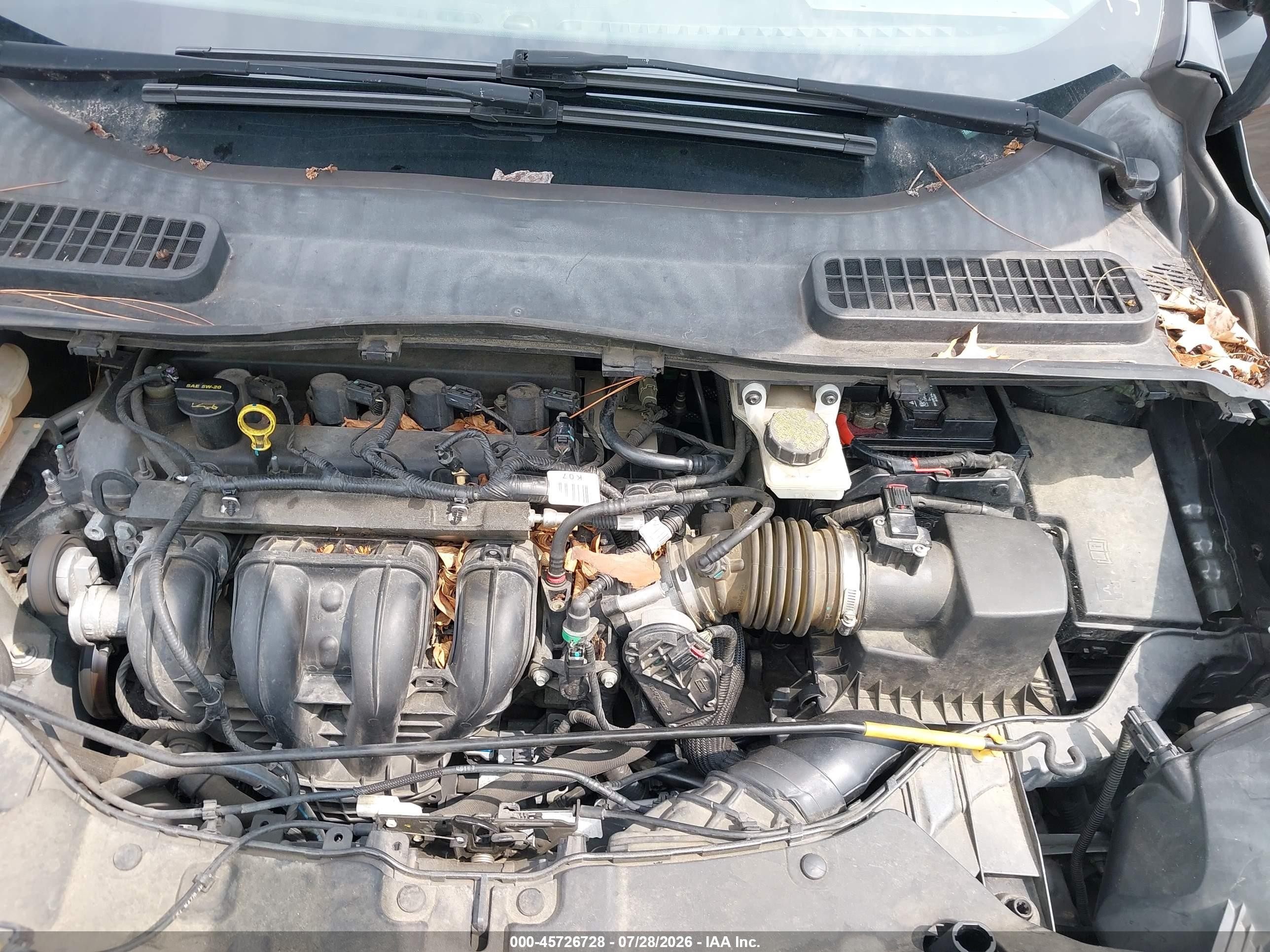 2015 Ford Escape Se Gray vin: 1FMCU0G78FUA23818