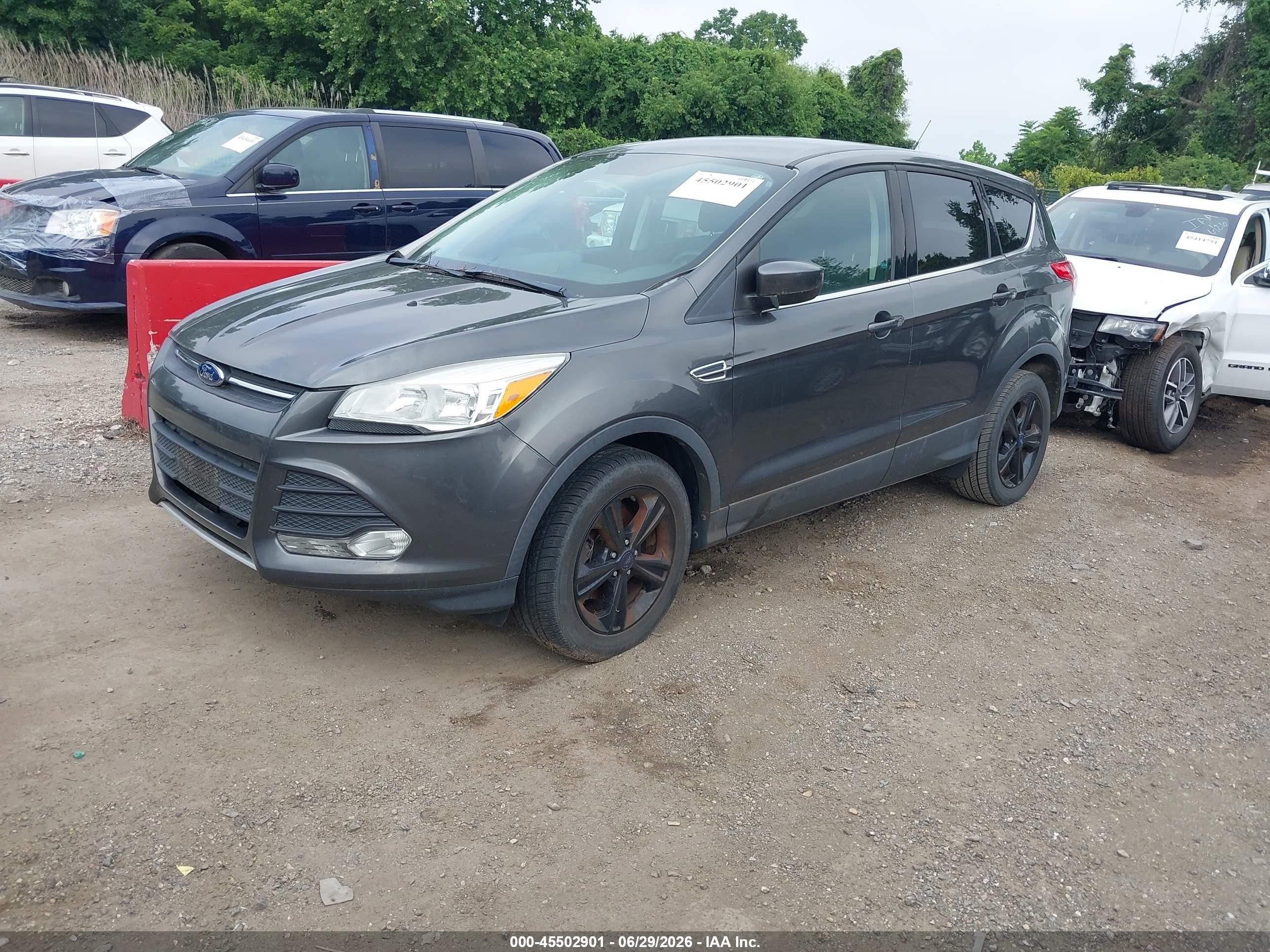 2015 Ford Escape Se Gray vin: 1FMCU0G78FUB89644