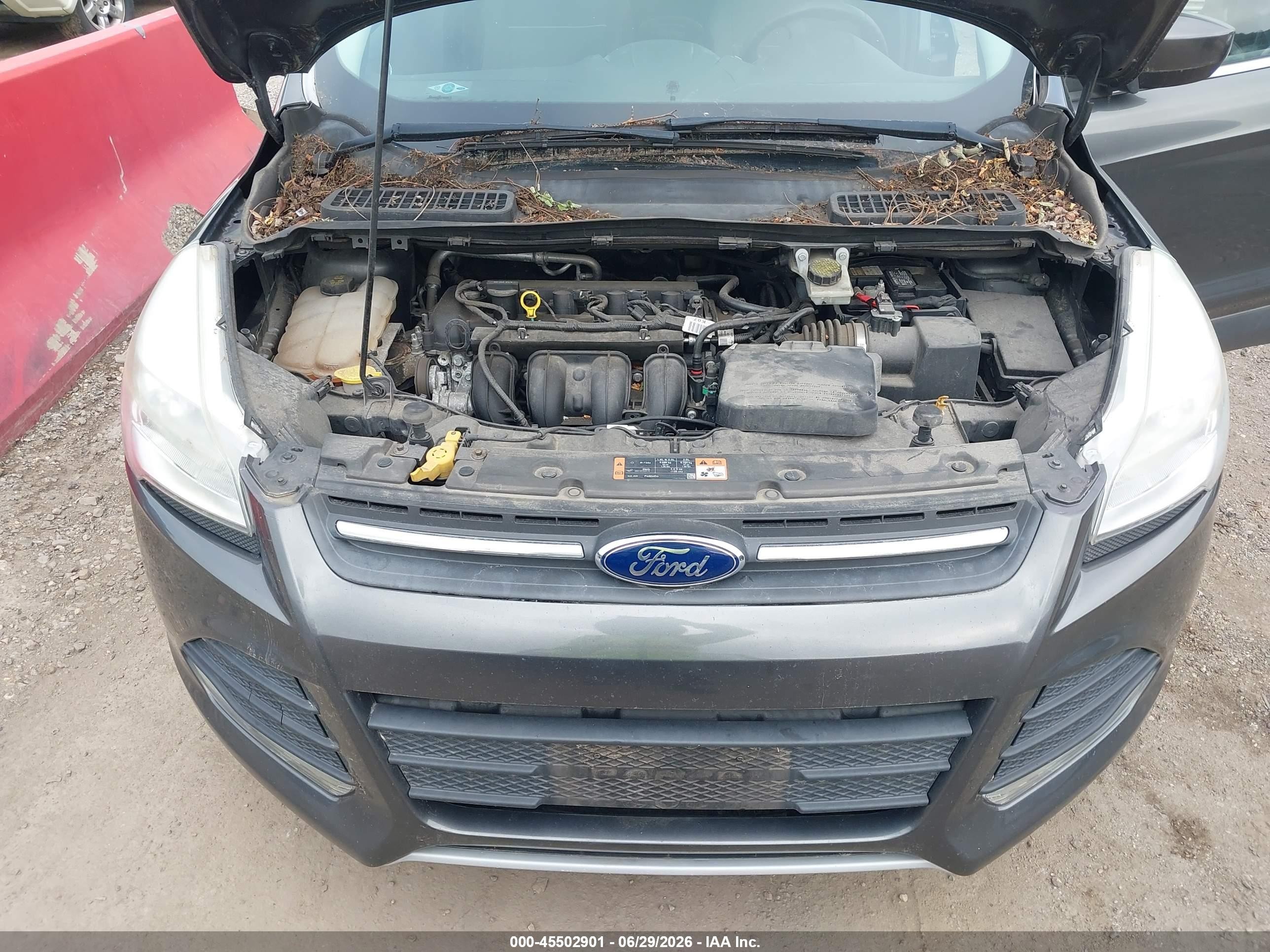2015 Ford Escape Se Gray vin: 1FMCU0G78FUB89644