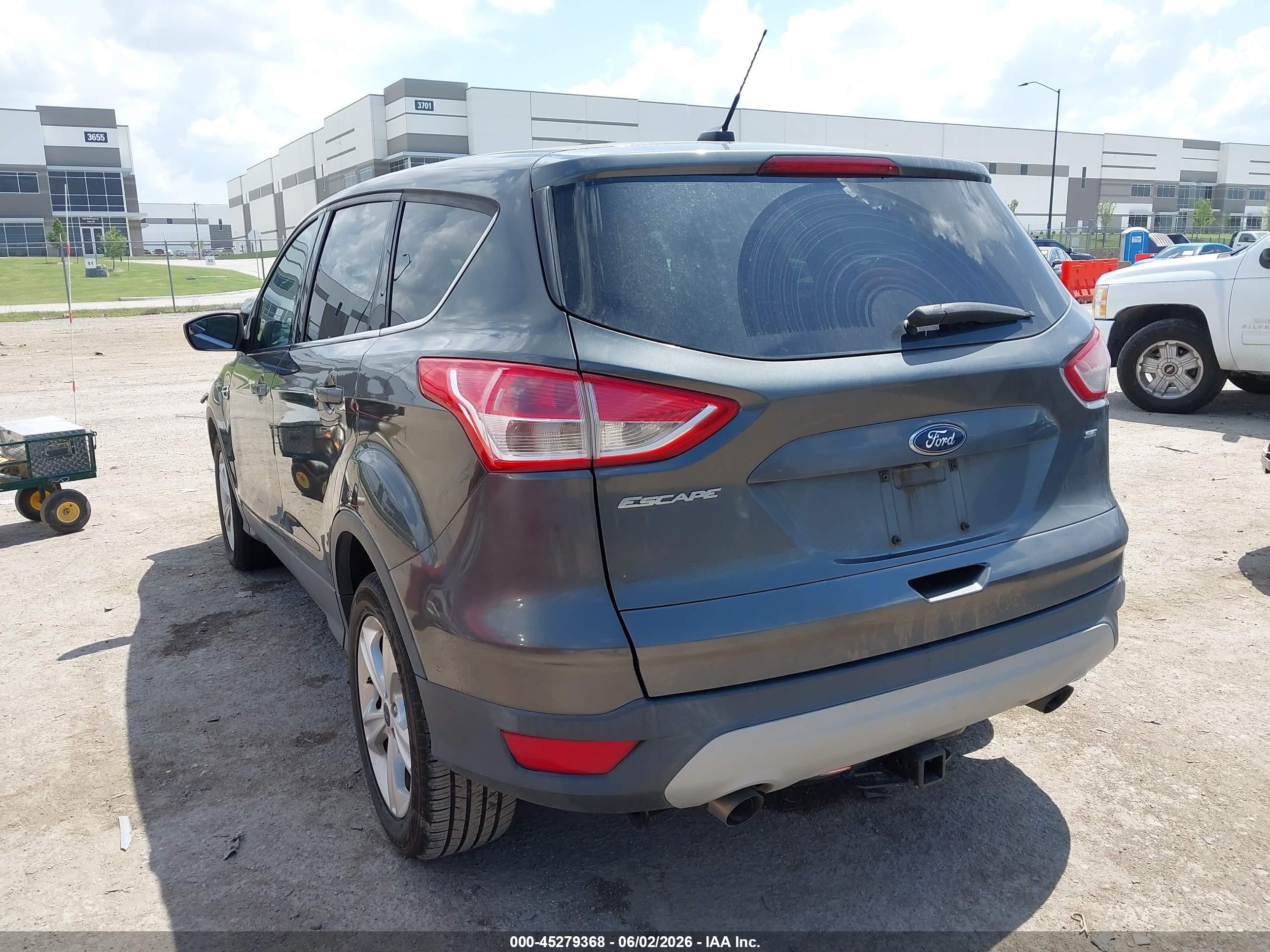 2015 Ford Escape Se Gray vin: 1FMCU0G78FUB93015