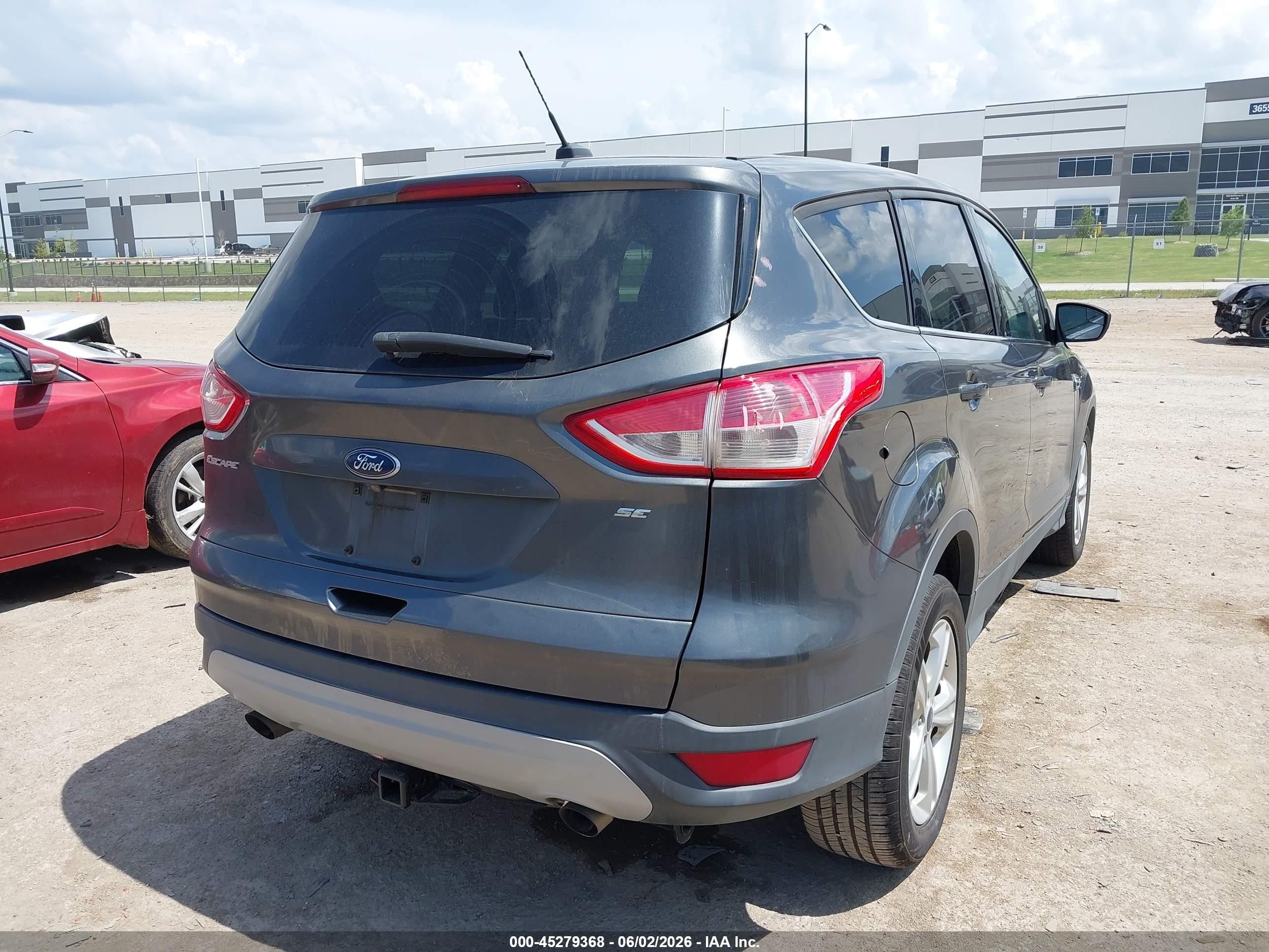 2015 Ford Escape Se Gray vin: 1FMCU0G78FUB93015