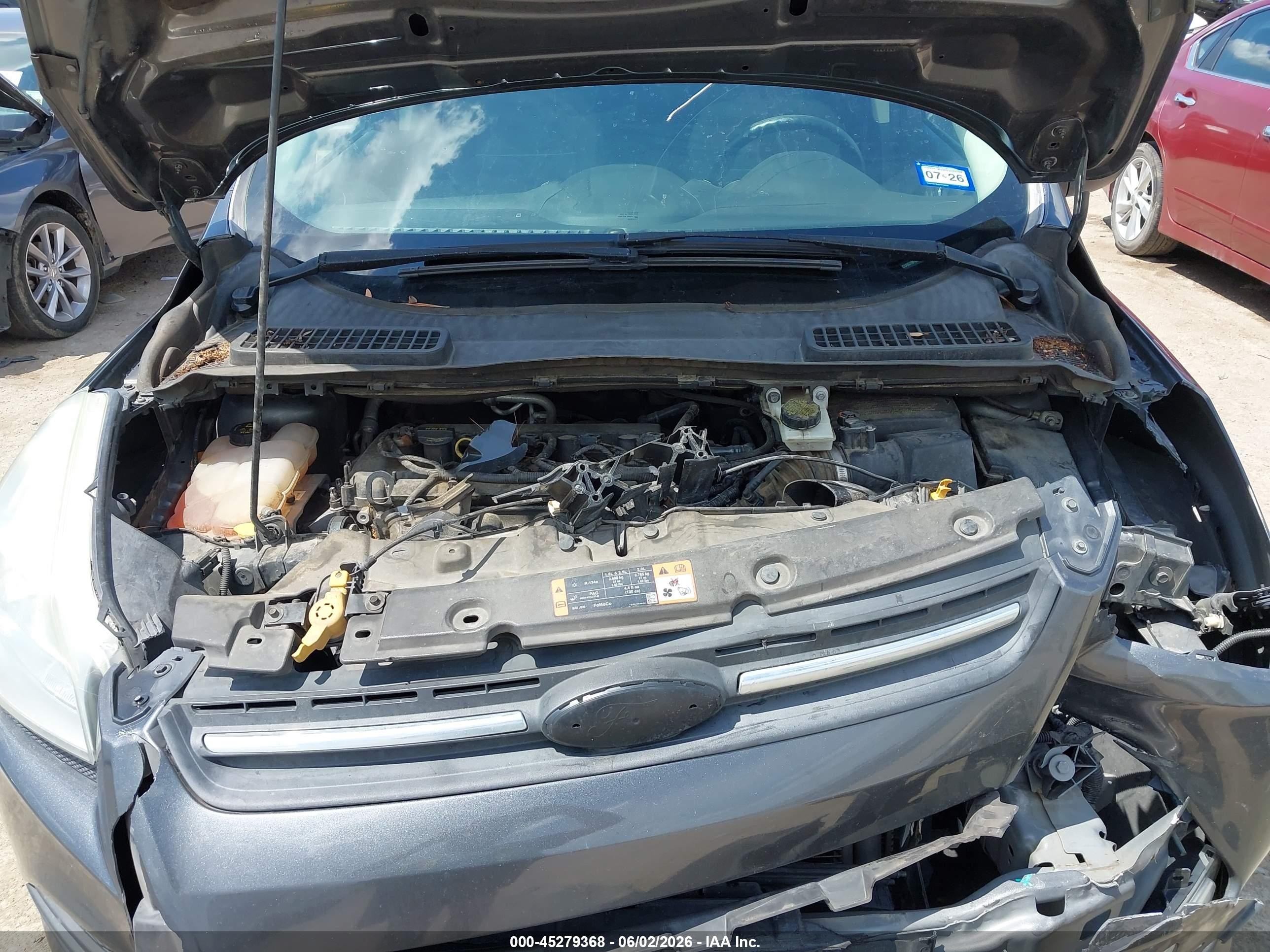 2015 Ford Escape Se Gray vin: 1FMCU0G78FUB93015