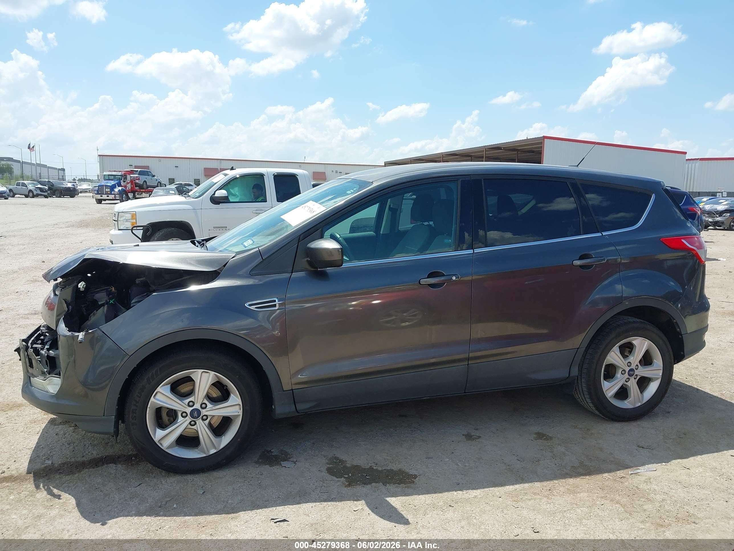 2015 Ford Escape Se Gray vin: 1FMCU0G78FUB93015