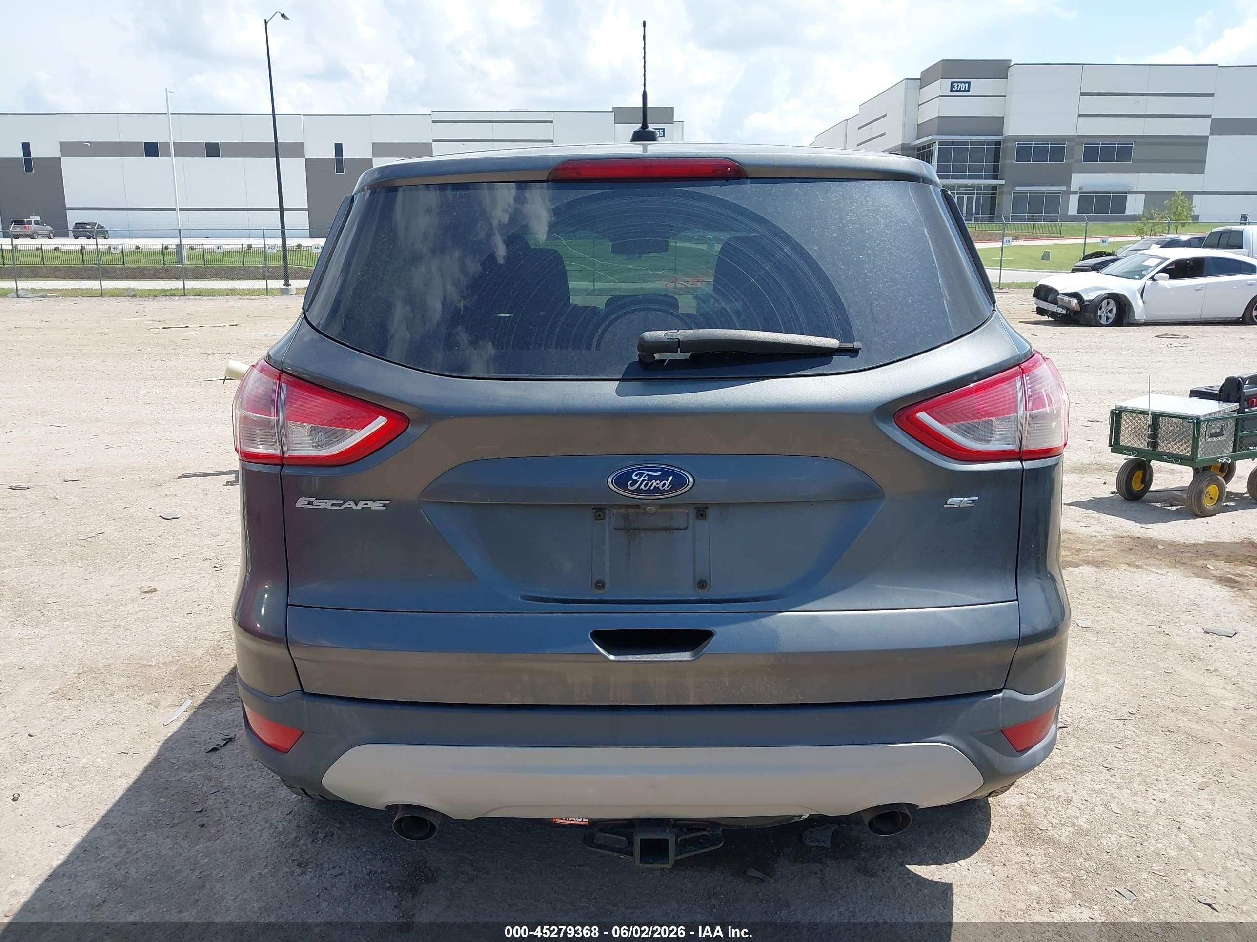 2015 Ford Escape Se Gray vin: 1FMCU0G78FUB93015