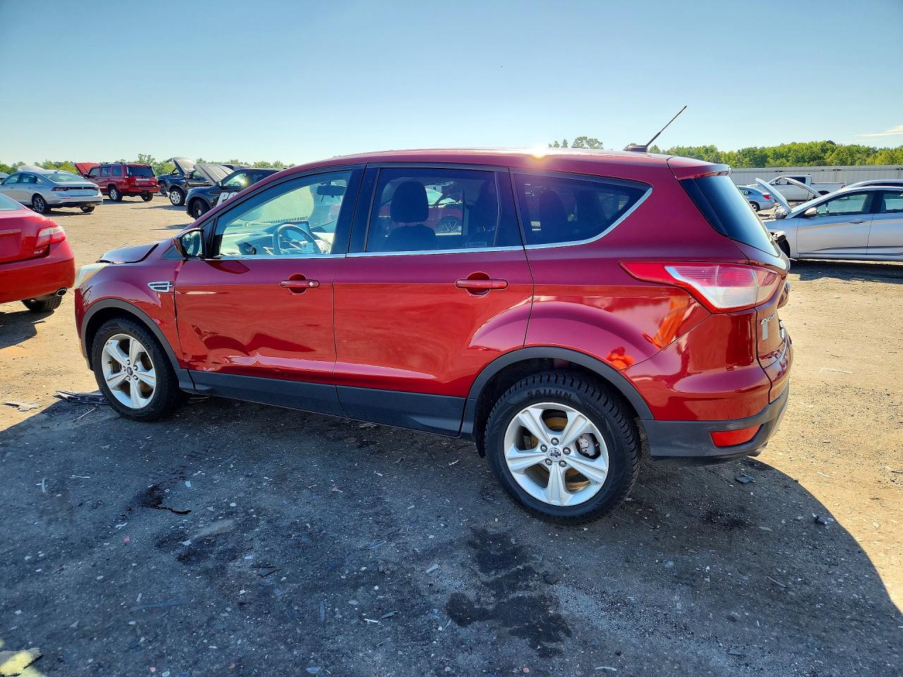 2015 Ford Escape Se Red vin: 1FMCU0G78FUC58476