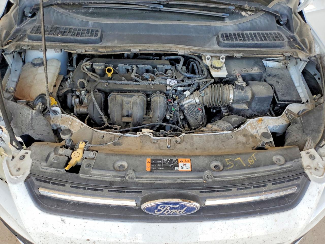 2015 Ford Escape Se White vin: 1FMCU0G78FUC61782