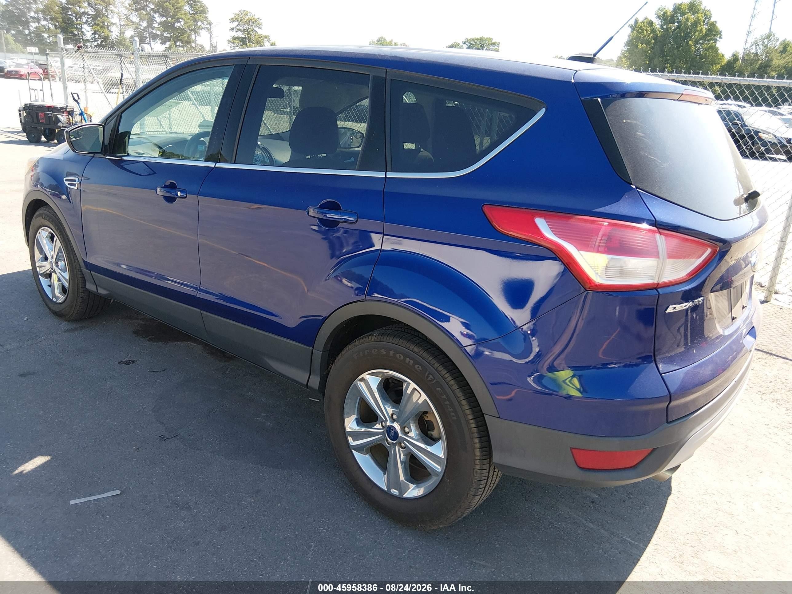 2015 Ford Escape Se Blue vin: 1FMCU0G79FUA01942