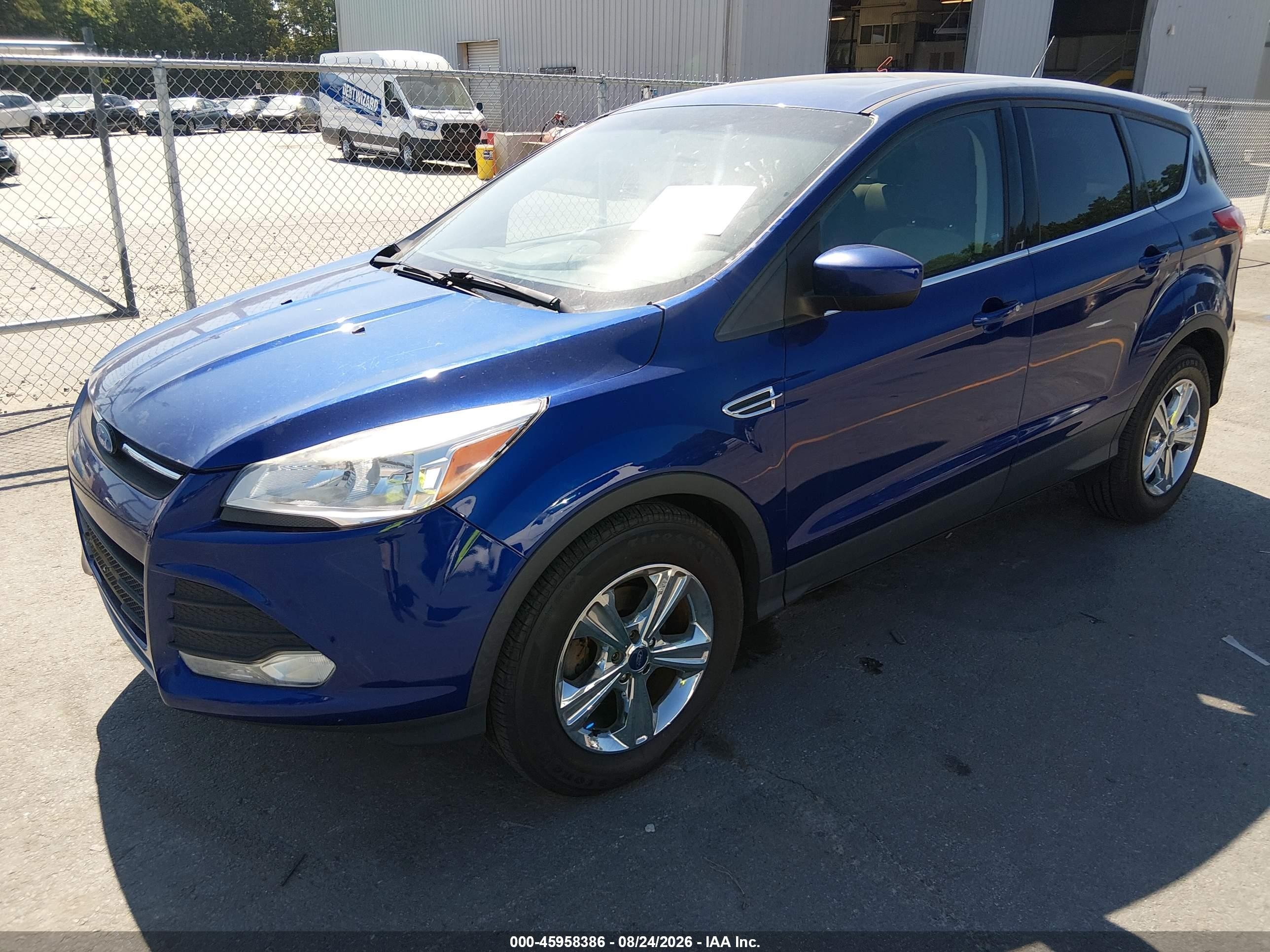 2015 Ford Escape Se Blue vin: 1FMCU0G79FUA01942