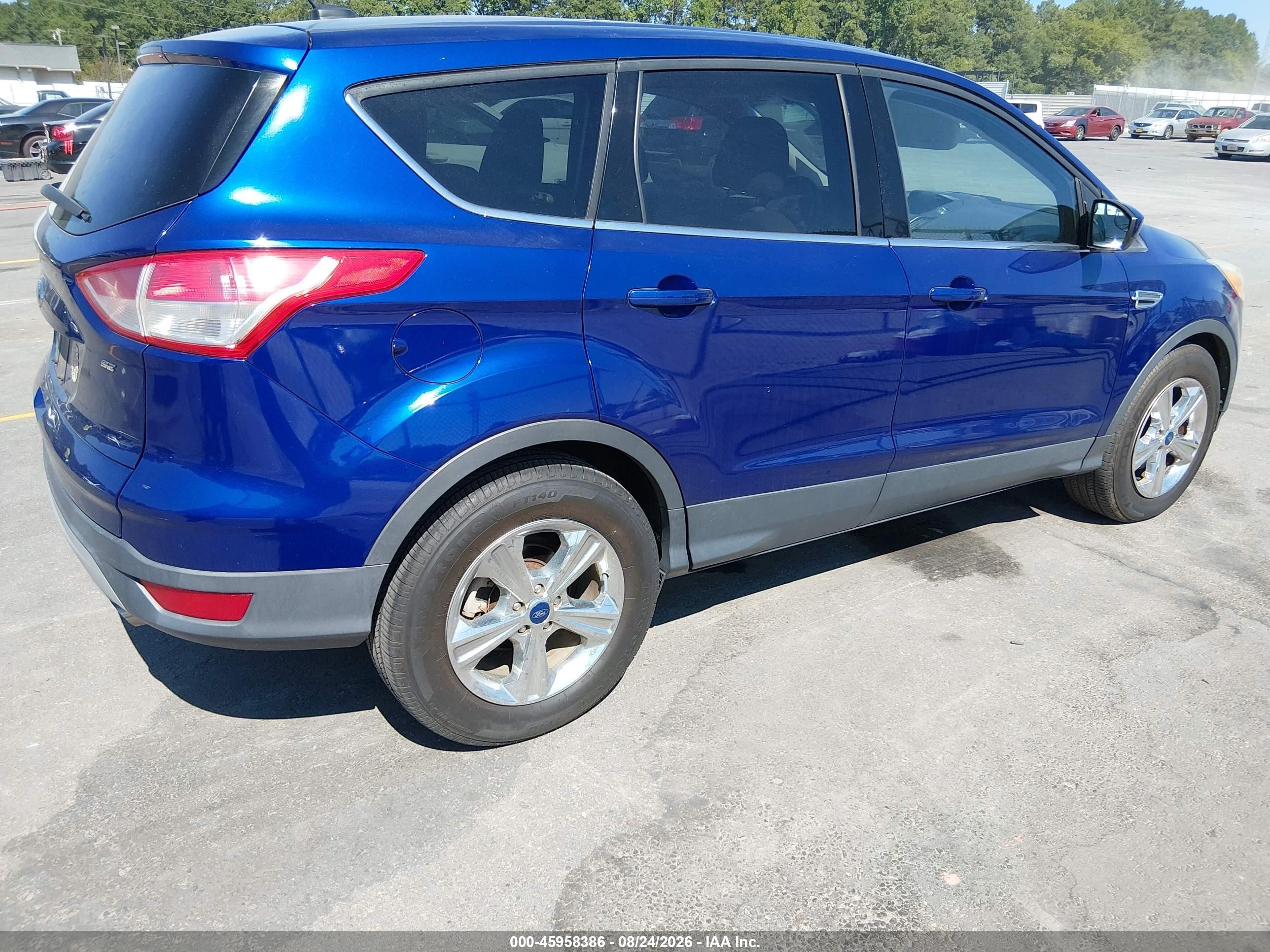 2015 Ford Escape Se Blue vin: 1FMCU0G79FUA01942