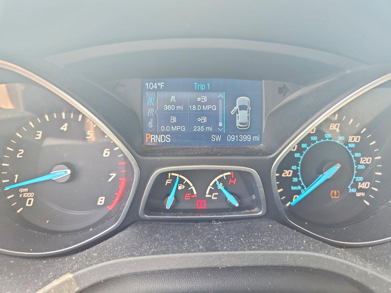2015 Ford Escape Se Gray vin: 1FMCU0G79FUA56150