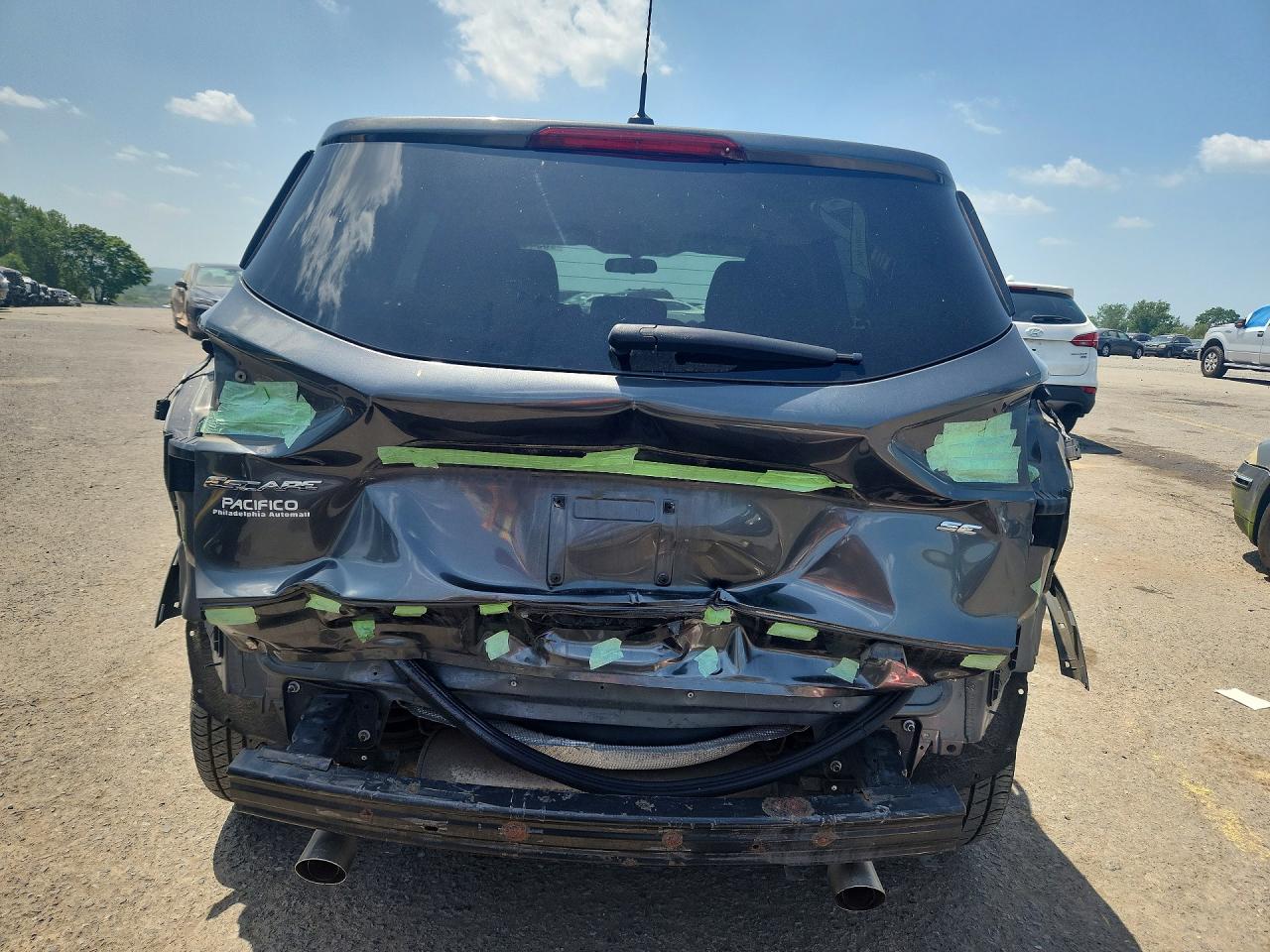 2015 Ford Escape Se Gray vin: 1FMCU0G79FUA56150