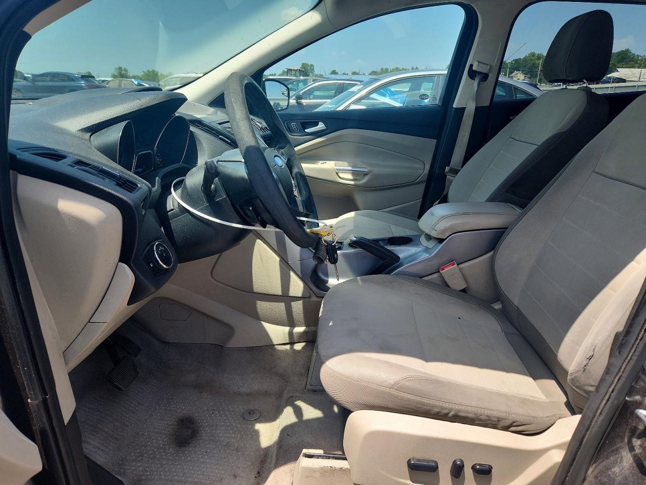 2015 Ford Escape Se Gray vin: 1FMCU0G79FUA56150