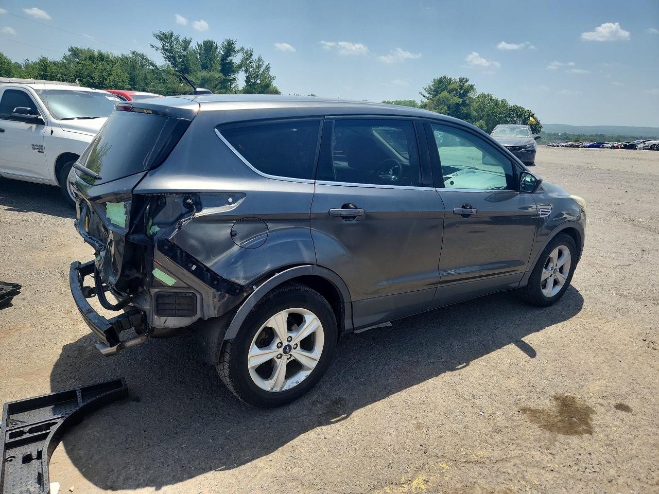 2015 Ford Escape Se Gray vin: 1FMCU0G79FUA56150