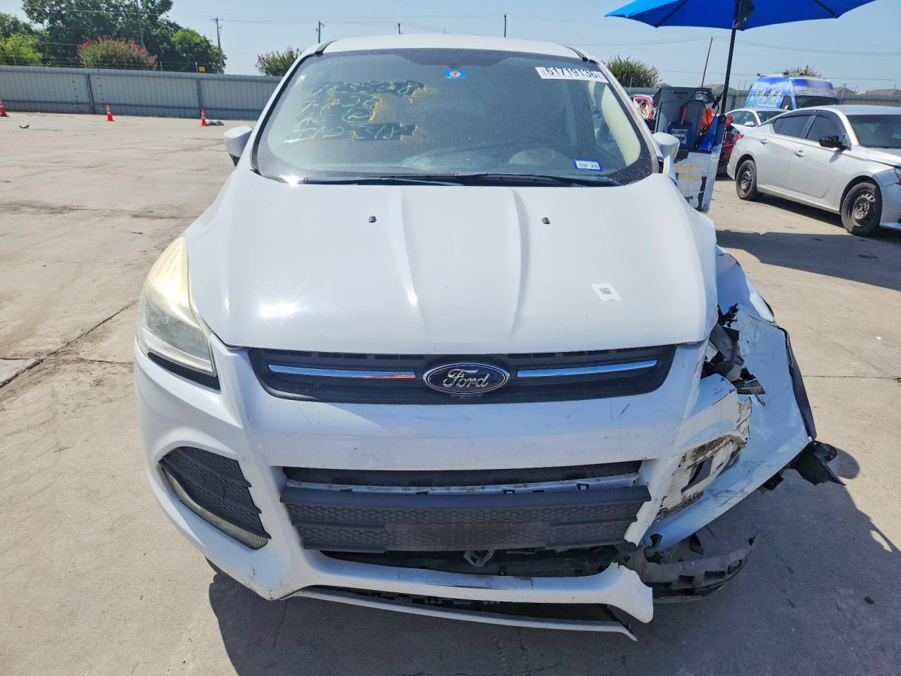 2015 Ford Escape Se White vin: 1FMCU0G79FUB18999