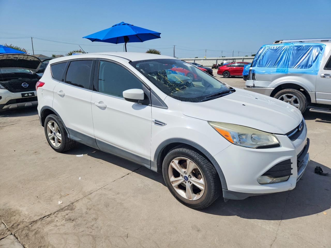2015 Ford Escape Se White vin: 1FMCU0G79FUB18999